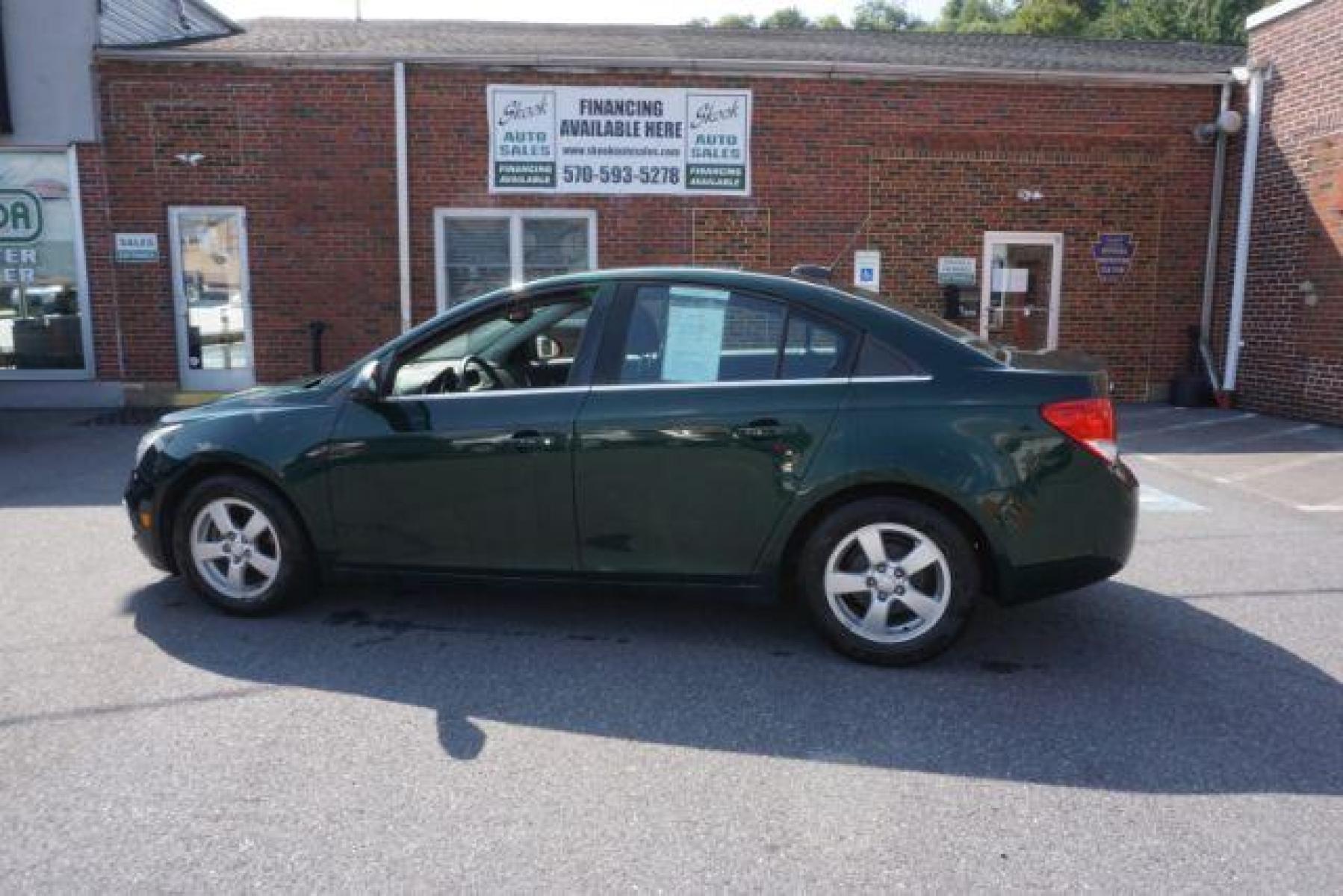 2015 Rainforest Green Metallic Chevrolet Cruze 1LT Auto (1G1PC5SB5F7) with an 1.4L L4 DOHC 16V TURBO engine, 6-Speed Automatic transmission, located at 312 Centre Ave, Schuylkill Haven, PA, 17972, (570) 593-5278, 40.638130, -76.177383 - Photo #14