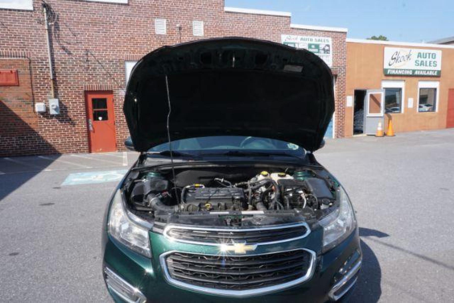 2015 Rainforest Green Metallic Chevrolet Cruze 1LT Auto (1G1PC5SB5F7) with an 1.4L L4 DOHC 16V TURBO engine, 6-Speed Automatic transmission, located at 312 Centre Ave, Schuylkill Haven, PA, 17972, (570) 593-5278, 40.638130, -76.177383 - Photo #53