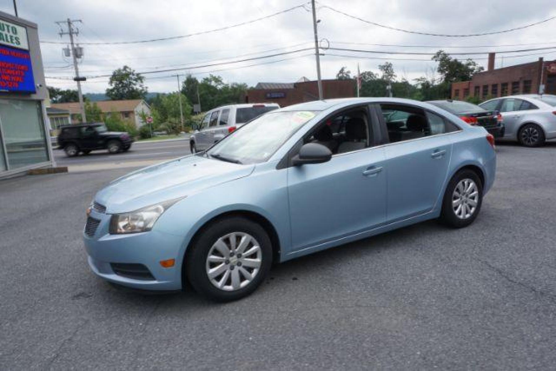 2011 Ice Blue Metallic Chevrolet Cruze 2LS (1G1PD5SH8B7) with an 1.8L L4 DOHC 16V FFV engine, 6-Speed Manual transmission, located at 312 Centre Ave, Schuylkill Haven, PA, 17972, (570) 593-5278, 40.638130, -76.177383 - Photo #1