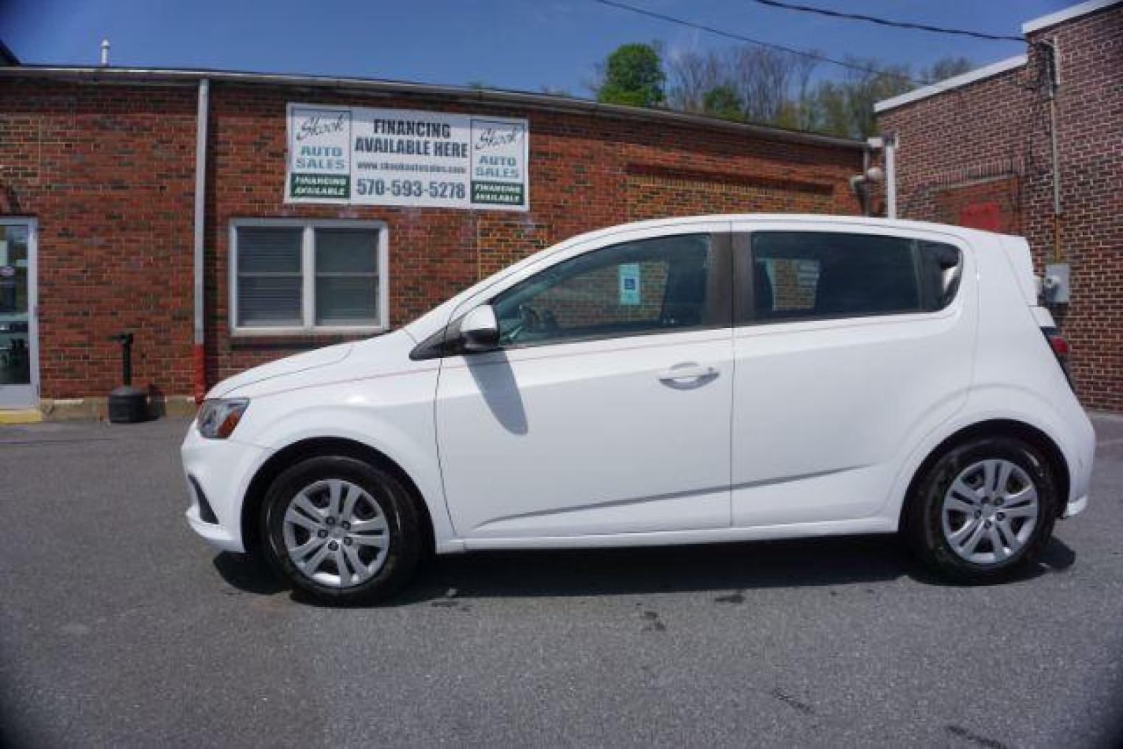 2017 White Chevrolet Sonic FL Auto Hatchback (1G1JG6SH8H4) with an 1.8L L4 DOHC 24V engine, 6-Speed Automatic transmission, located at 312 Centre Ave, Schuylkill Haven, PA, 17972, (570) 593-5278, 40.638130, -76.177383 - Photo#0