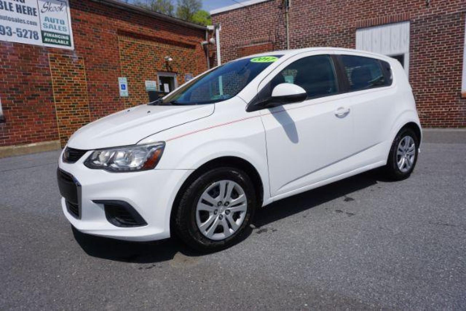 2017 White Chevrolet Sonic FL Auto Hatchback (1G1JG6SH8H4) with an 1.8L L4 DOHC 24V engine, 6-Speed Automatic transmission, located at 312 Centre Ave, Schuylkill Haven, PA, 17972, (570) 593-5278, 40.638130, -76.177383 - Photo#1
