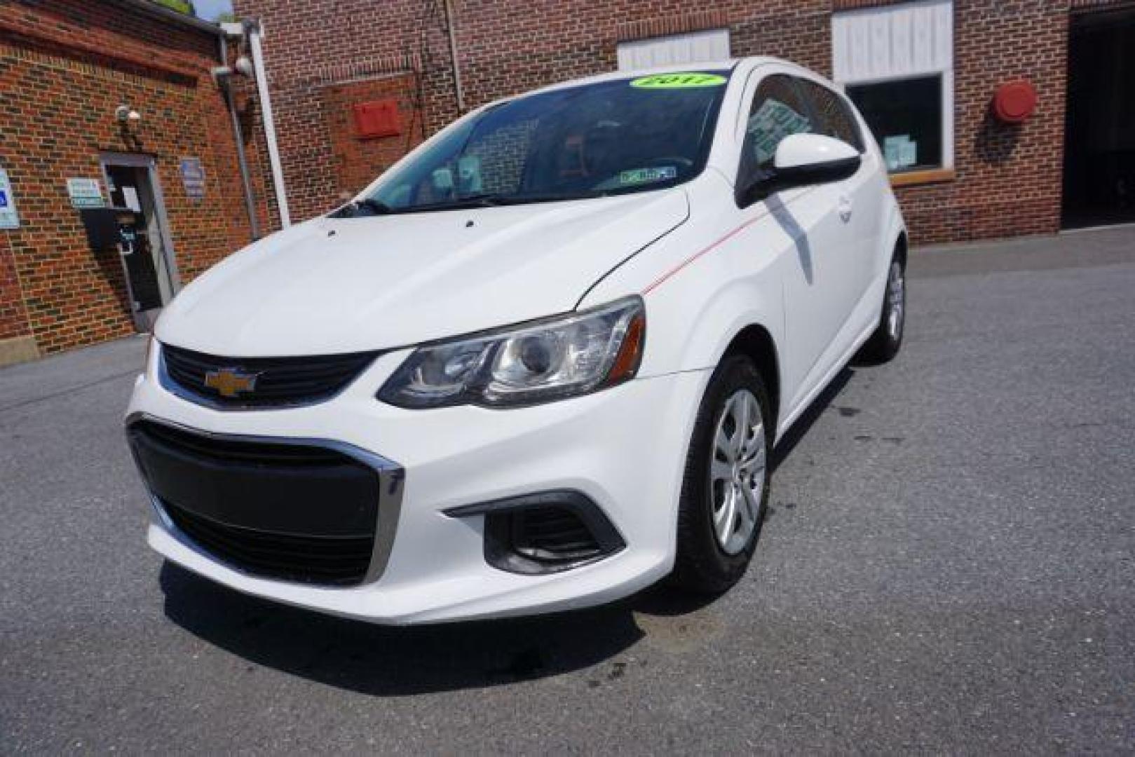 2017 White Chevrolet Sonic FL Auto Hatchback (1G1JG6SH8H4) with an 1.8L L4 DOHC 24V engine, 6-Speed Automatic transmission, located at 312 Centre Ave, Schuylkill Haven, PA, 17972, (570) 593-5278, 40.638130, -76.177383 - Photo#2