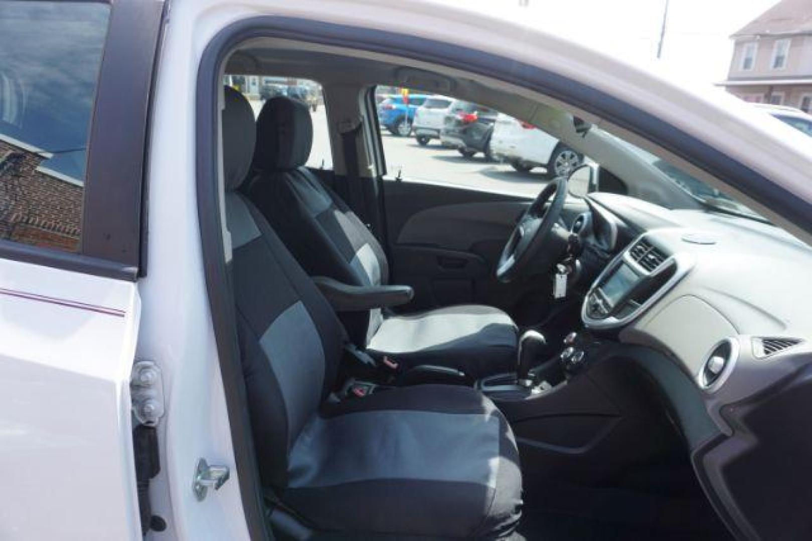 2017 White Chevrolet Sonic FL Auto Hatchback (1G1JG6SH8H4) with an 1.8L L4 DOHC 24V engine, 6-Speed Automatic transmission, located at 312 Centre Ave, Schuylkill Haven, PA, 17972, (570) 593-5278, 40.638130, -76.177383 - Photo#50