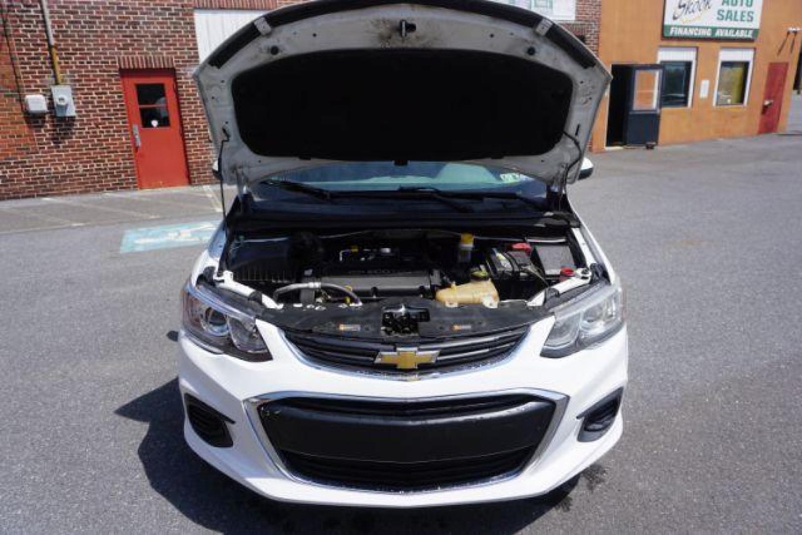 2017 White Chevrolet Sonic FL Auto Hatchback (1G1JG6SH8H4) with an 1.8L L4 DOHC 24V engine, 6-Speed Automatic transmission, located at 312 Centre Ave, Schuylkill Haven, PA, 17972, (570) 593-5278, 40.638130, -76.177383 - Photo#52