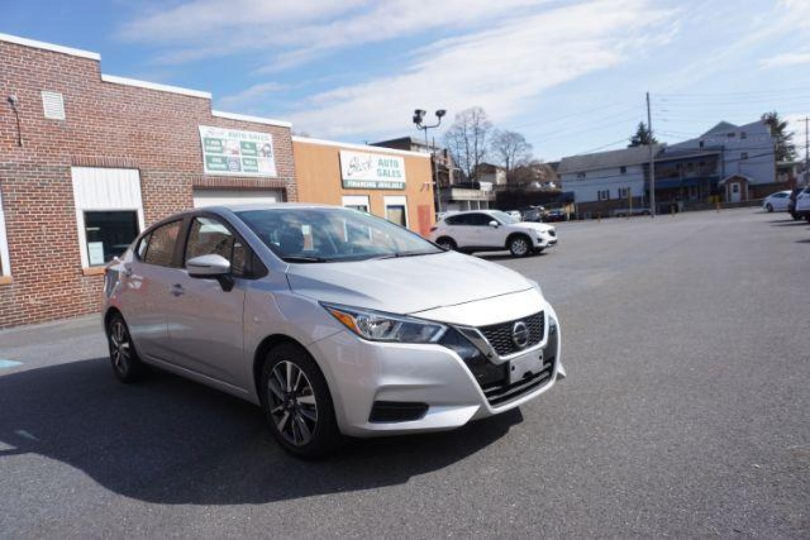 2021 Brilliant Silver Metallic /Graphite Nissan Versa SV (3N1CN8EV3ML) with an 1.6L L4 DOHC 16V engine, Continuously Variable Transmission transmission, located at 312 Centre Ave, Schuylkill Haven, PA, 17972, (570) 593-5278, 40.638130, -76.177383 - aluminum/alloy wheels - Photo#6