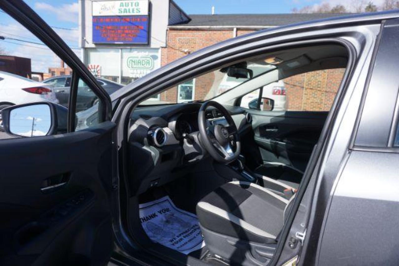 2021 Gun Metallic /Graphite Nissan Versa SV (3N1CN8EV4ML) with an 1.6L L4 DOHC 16V engine, Continuously Variable Transmission transmission, located at 312 Centre Ave, Schuylkill Haven, PA, 17972, (570) 593-5278, 40.638130, -76.177383 - Photo#20