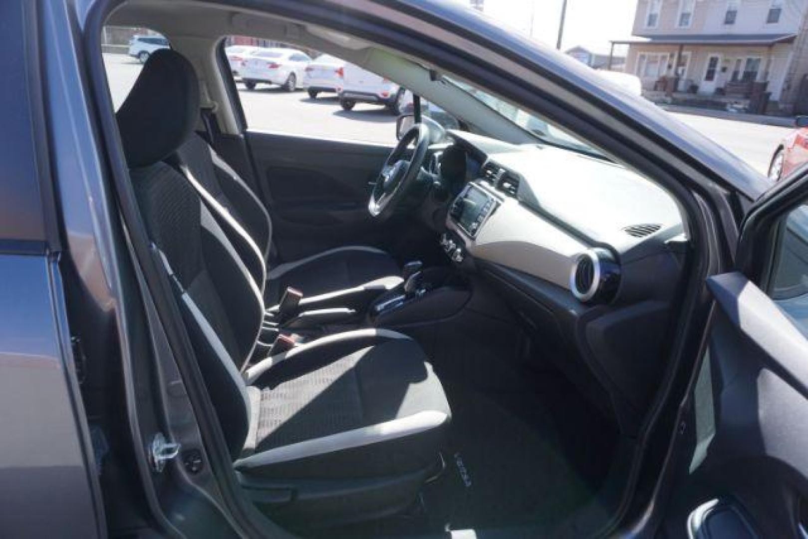 2021 Gun Metallic /Graphite Nissan Versa SV (3N1CN8EV4ML) with an 1.6L L4 DOHC 16V engine, Continuously Variable Transmission transmission, located at 312 Centre Ave, Schuylkill Haven, PA, 17972, (570) 593-5278, 40.638130, -76.177383 - Photo#52