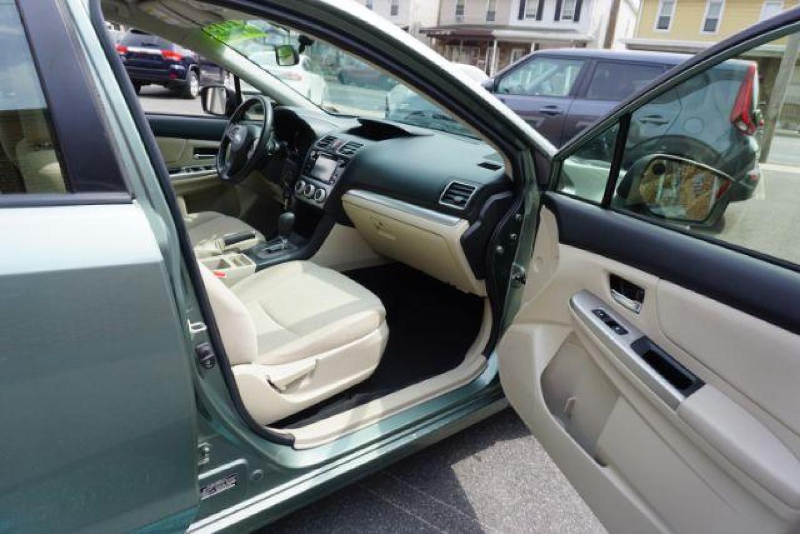 2015 Jasmine Green Metallic /Ivory, cloth Subaru Impreza 2.0i Premium PZEV 5-Door (JF1GPAC63FH) with an 2.0L H4 DOHC 16V engine, Continuously Variable Transmission transmission, located at 312 Centre Ave, Schuylkill Haven, PA, 17972, (570) 593-5278, 40.638130, -76.177383 - Photo#46