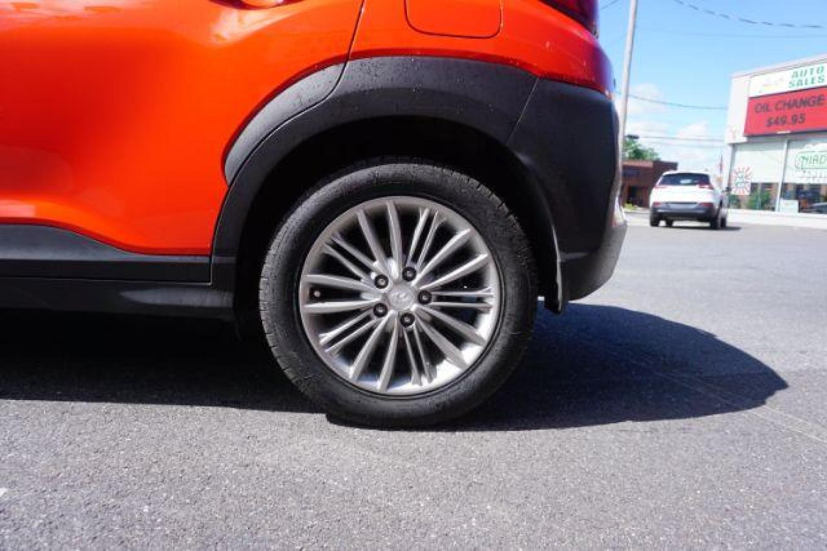 2019 Sunset Orange /Gray/Black, cloth Hyundai Kona SEL w/Contrast Roof AWD (KM8K6CAA6KU) with an 2.0L L4 DOHC 16V engine, 6-Speed Automatic transmission, located at 312 Centre Ave, Schuylkill Haven, PA, 17972, (570) 593-5278, 40.638130, -76.177383 - universal garage door opener - Photo#9