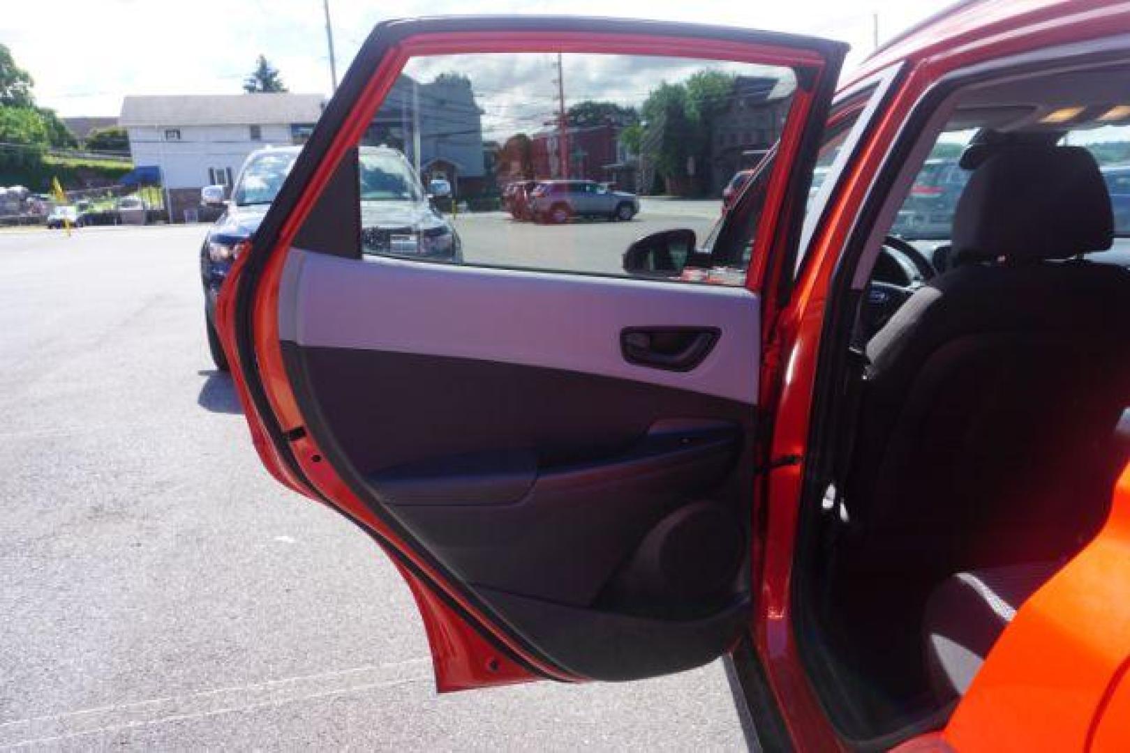 2019 Sunset Orange /Gray/Black, cloth Hyundai Kona SEL w/Contrast Roof AWD (KM8K6CAA6KU) with an 2.0L L4 DOHC 16V engine, 6-Speed Automatic transmission, located at 312 Centre Ave, Schuylkill Haven, PA, 17972, (570) 593-5278, 40.638130, -76.177383 - universal garage door opener - Photo#29