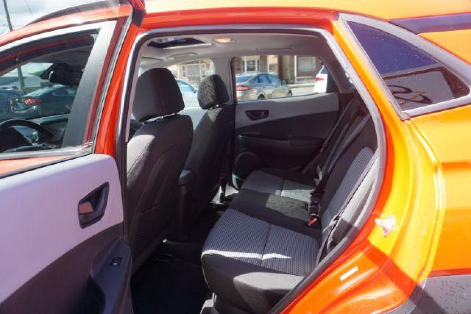 2019 Sunset Orange /Gray/Black, cloth Hyundai Kona SEL w/Contrast Roof AWD (KM8K6CAA6KU) with an 2.0L L4 DOHC 16V engine, 6-Speed Automatic transmission, located at 312 Centre Ave, Schuylkill Haven, PA, 17972, (570) 593-5278, 40.638130, -76.177383 - universal garage door opener - Photo#31