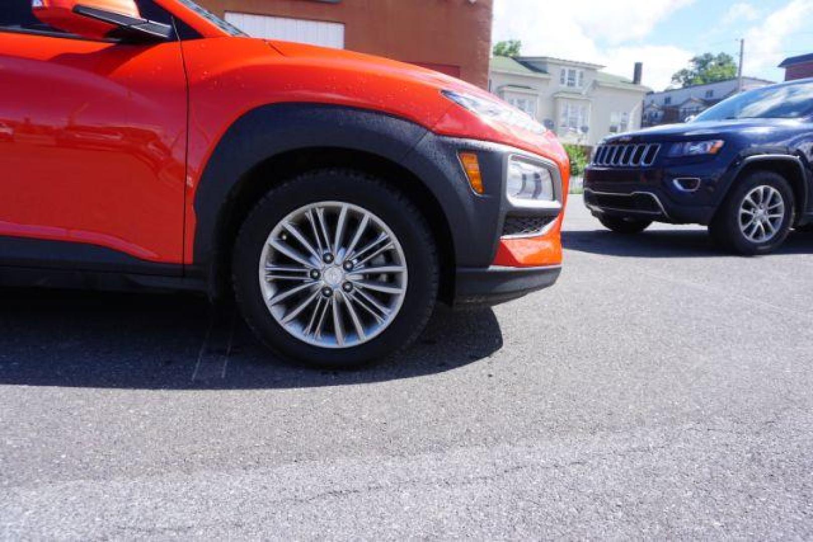 2019 Sunset Orange /Gray/Black, cloth Hyundai Kona SEL w/Contrast Roof AWD (KM8K6CAA6KU) with an 2.0L L4 DOHC 16V engine, 6-Speed Automatic transmission, located at 312 Centre Ave, Schuylkill Haven, PA, 17972, (570) 593-5278, 40.638130, -76.177383 - universal garage door opener - Photo#3