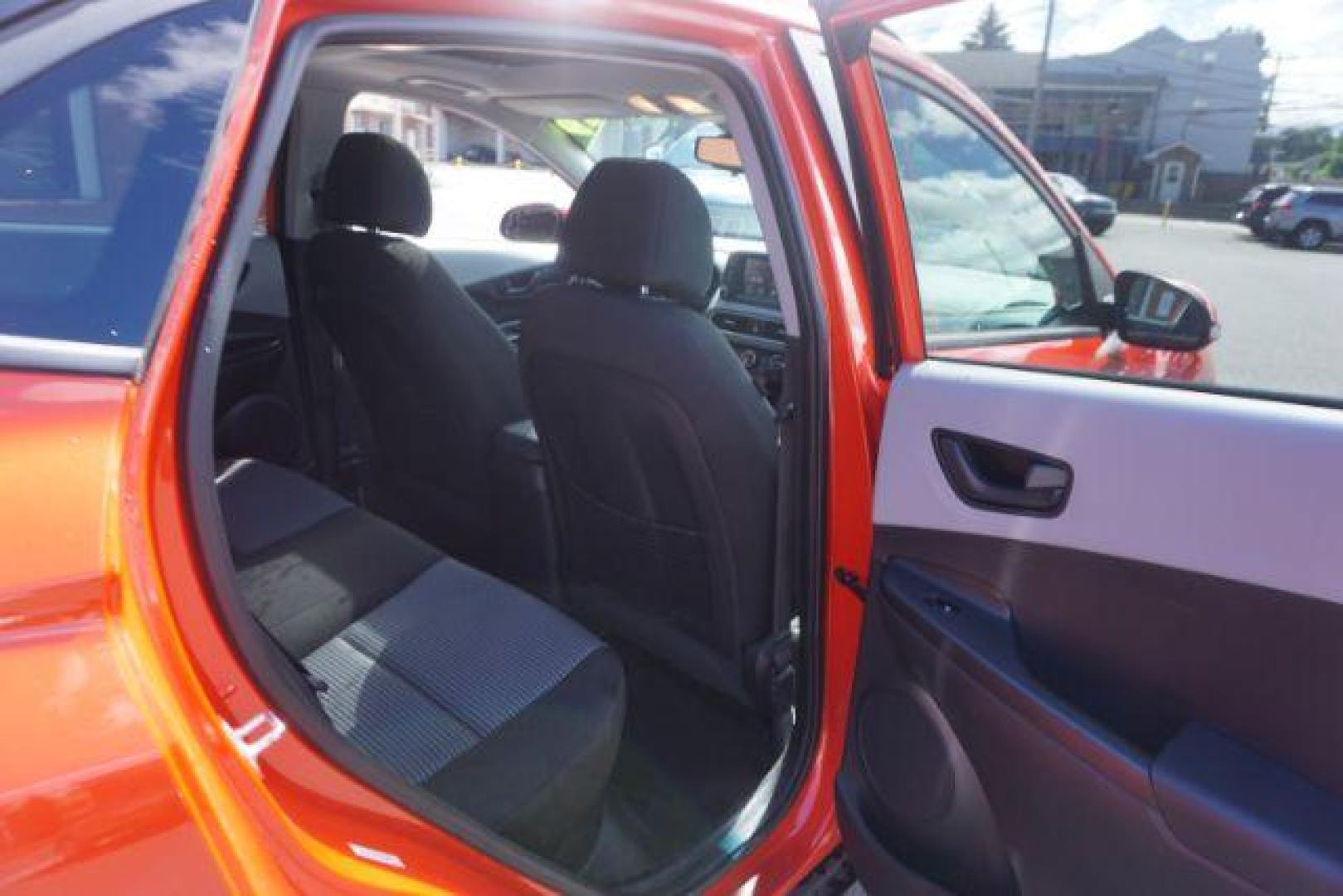 2019 Sunset Orange /Gray/Black, cloth Hyundai Kona SEL w/Contrast Roof AWD (KM8K6CAA6KU) with an 2.0L L4 DOHC 16V engine, 6-Speed Automatic transmission, located at 312 Centre Ave, Schuylkill Haven, PA, 17972, (570) 593-5278, 40.638130, -76.177383 - universal garage door opener - Photo#40