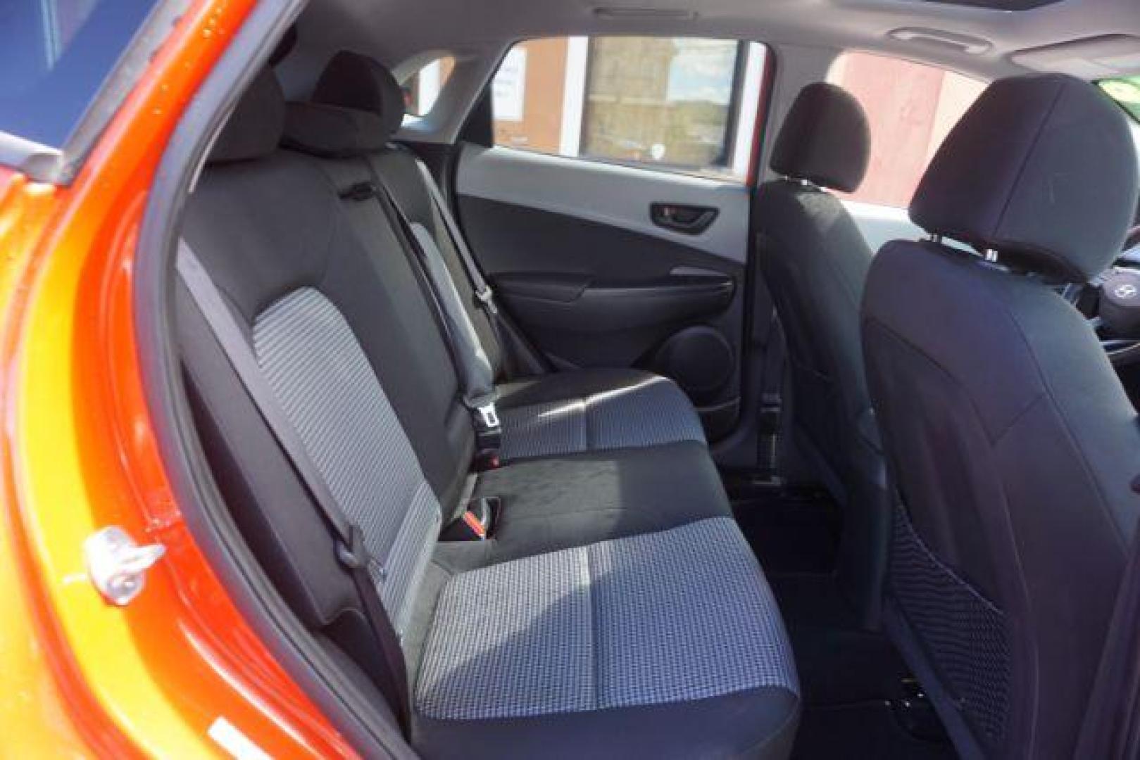 2019 Sunset Orange /Gray/Black, cloth Hyundai Kona SEL w/Contrast Roof AWD (KM8K6CAA6KU) with an 2.0L L4 DOHC 16V engine, 6-Speed Automatic transmission, located at 312 Centre Ave, Schuylkill Haven, PA, 17972, (570) 593-5278, 40.638130, -76.177383 - universal garage door opener - Photo#42