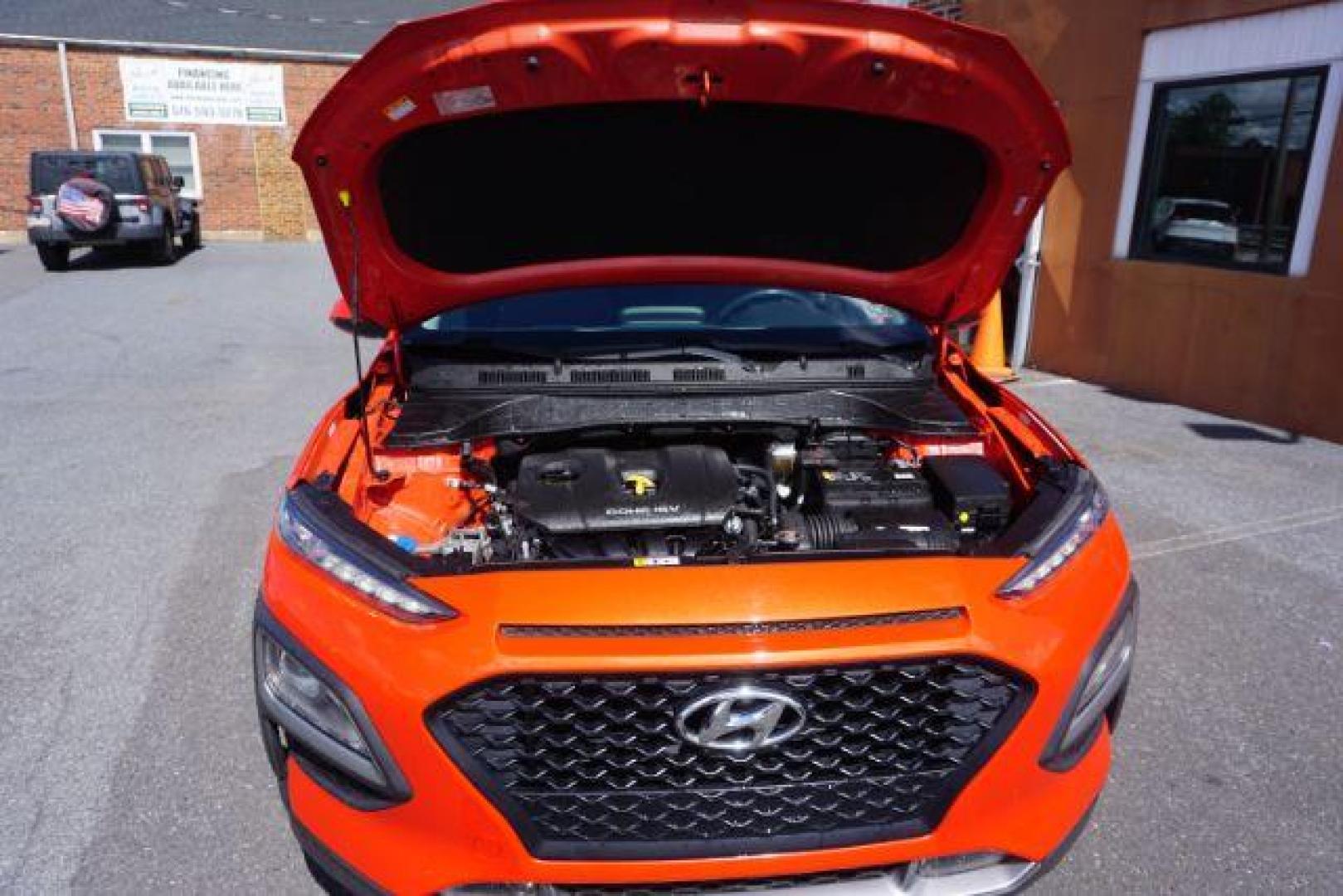 2019 Sunset Orange /Gray/Black, cloth Hyundai Kona SEL w/Contrast Roof AWD (KM8K6CAA6KU) with an 2.0L L4 DOHC 16V engine, 6-Speed Automatic transmission, located at 312 Centre Ave, Schuylkill Haven, PA, 17972, (570) 593-5278, 40.638130, -76.177383 - universal garage door opener - Photo#50