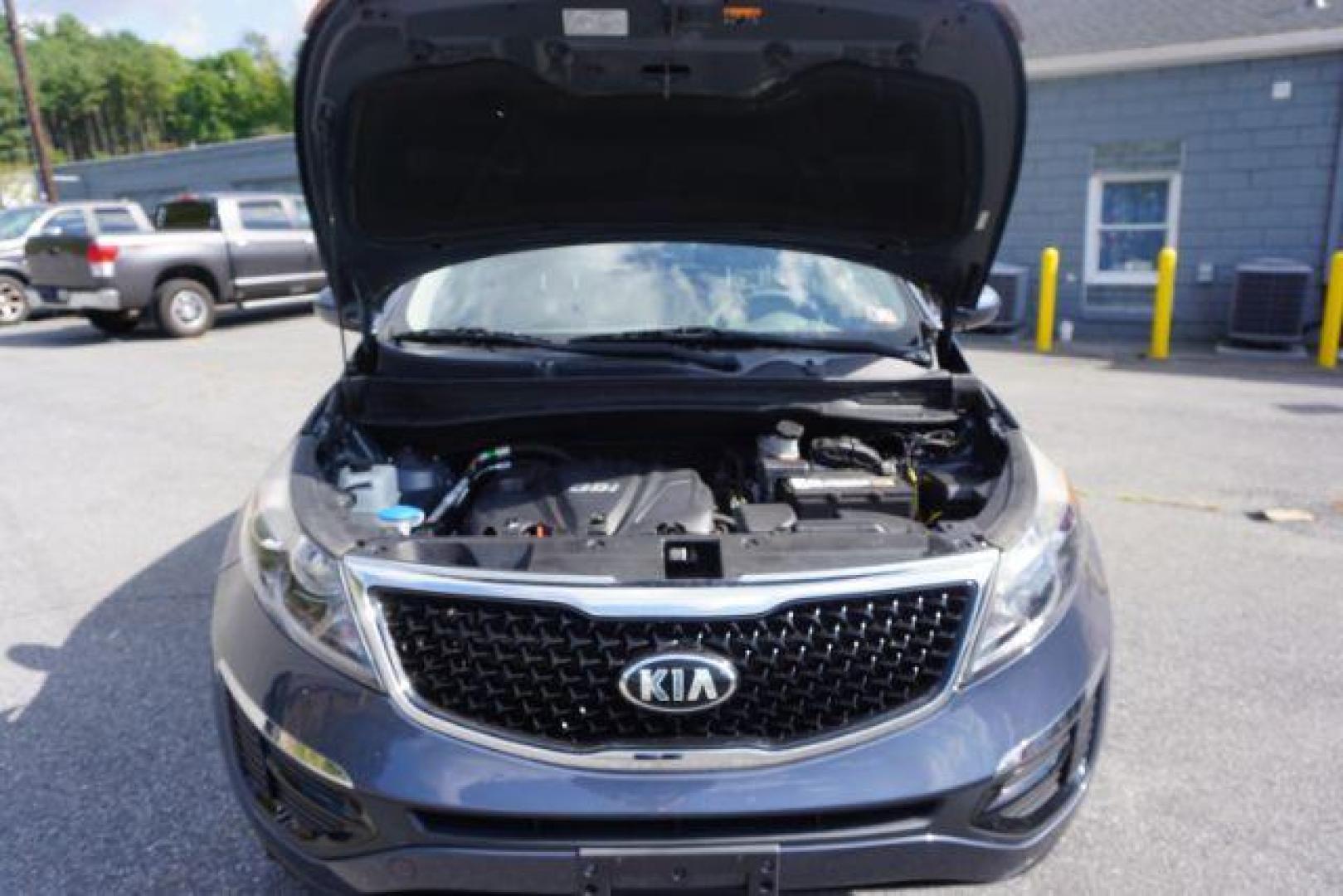 2016 Twilight Blue /Black, cloth Kia Sportage LX AWD (KNDPBCAC8G7) with an 2.4L V6 DOHC 24V engine, 6-Speed Automatic transmission, located at 312 Centre Ave, Schuylkill Haven, PA, 17972, (570) 593-5278, 40.638130, -76.177383 - remote engine starter, towing camper pkg - Photo#61
