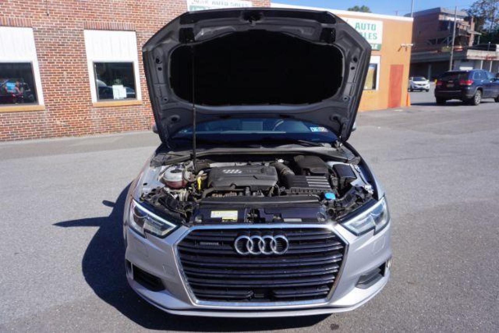 2017 Florett Silver Metallic /Black, leather Audi A3 2.0 TFSI Premium (WAUB8GFF5H1) with an 2.0L L4 DOHC 16V engine, 6-Speed Automatic transmission, located at 312 Centre Ave, Schuylkill Haven, PA, 17972, (570) 593-5278, 40.638130, -76.177383 - Photo#52
