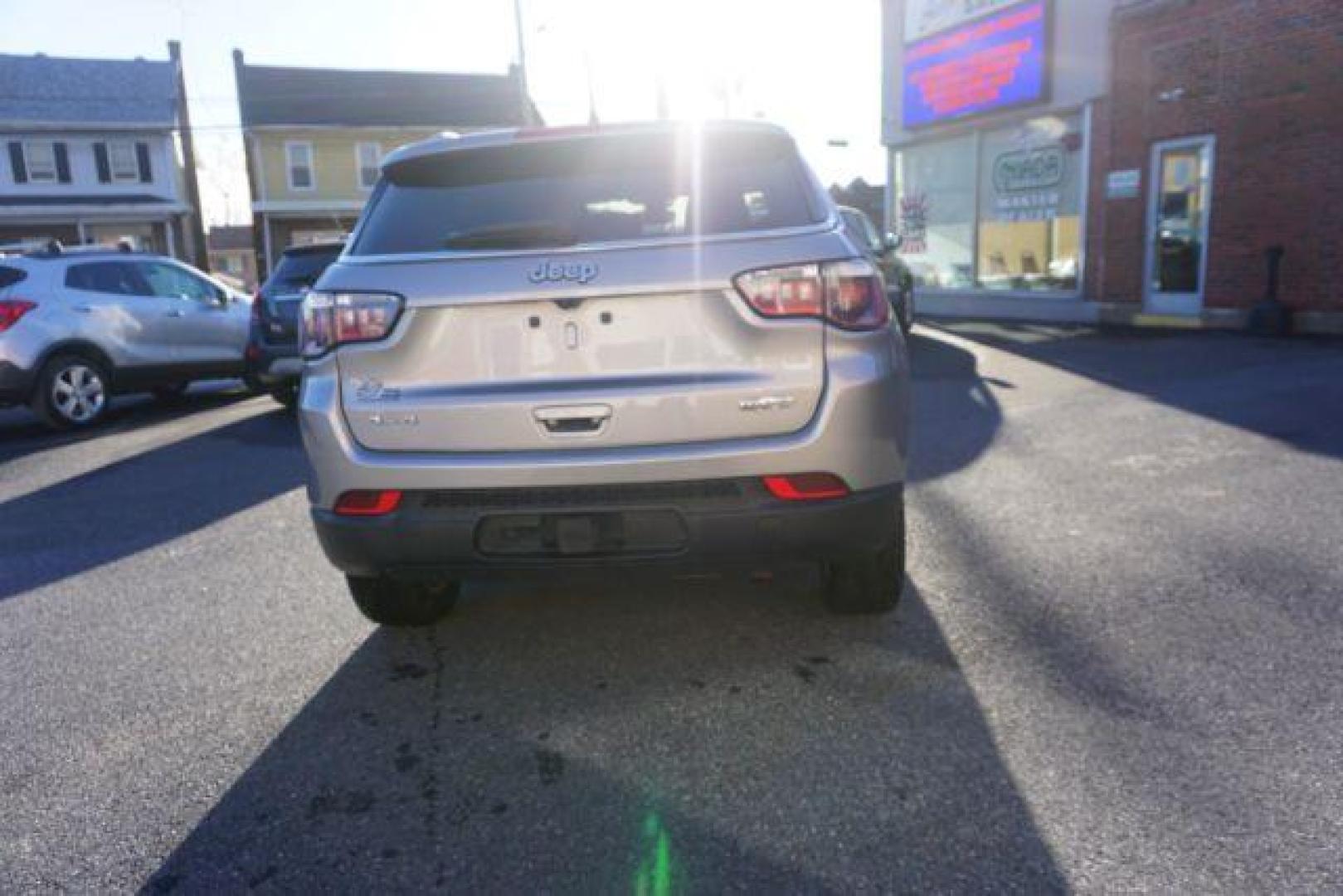 2018 Billet Silver Metallic Clear Coat/Black Clear Coat /leather Jeep Compass Latitude 4WD (3C4NJDBB8JT) with an 2.4L L4 DOHC 16V engine, located at 312 Centre Ave, Schuylkill Haven, PA, 17972, (570) 593-5278, 40.638130, -76.177383 - COLLISION AVOIDANCE SYSTEM, HID HEADLAMPS, LANE DEPARTURE WARNING, LUGGAGE RACK, POWER LIFTGATE, TOWING PKG - Photo#14