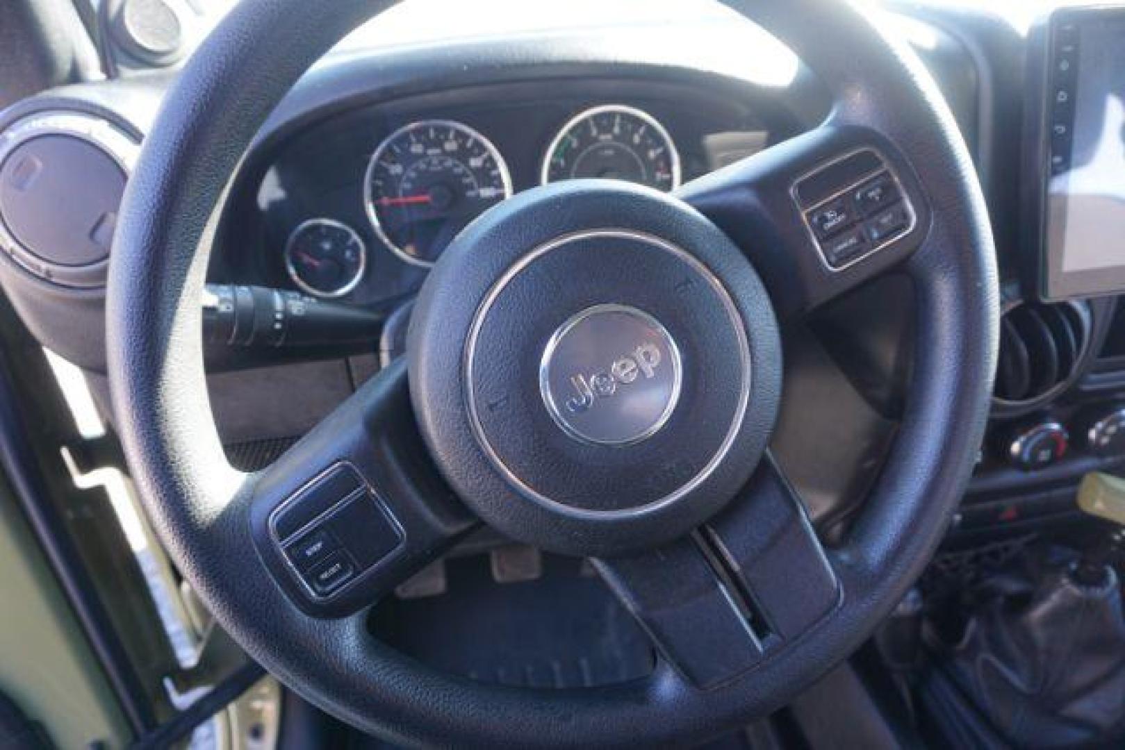 2013 Commando Green /Black Cloth Interior Jeep Wrangler Sport 4WD (1C4AJWAG7DL) with an 3.6L V6 DOHC 24V FFV engine, 6-Speed Manual transmission, located at 312 Centre Ave, Schuylkill Haven, PA, 17972, (570) 593-5278, 40.638130, -76.177383 - bluetooth, locking limited slip differential, towing pkg - Photo#23