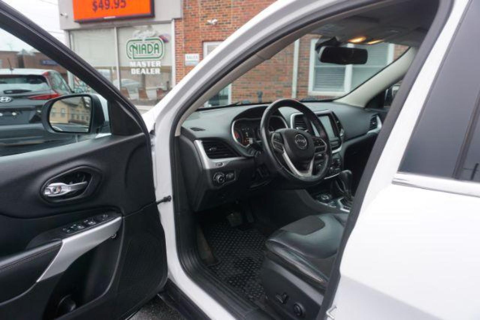 2018 Bright White Clear Coat /Black, leather/cloth Jeep Cherokee Latitude Plus 4WD (1C4PJMLX3JD) with an 3.2L V6 DOHC 24V engine, 9-Speed Automatic transmission, located at 312 Centre Ave, Schuylkill Haven, PA, 17972, (570) 593-5278, 40.638130, -76.177383 - Heated front seats, luggage rack, navigation, rear parking sensors, remote engine starter - Photo#19
