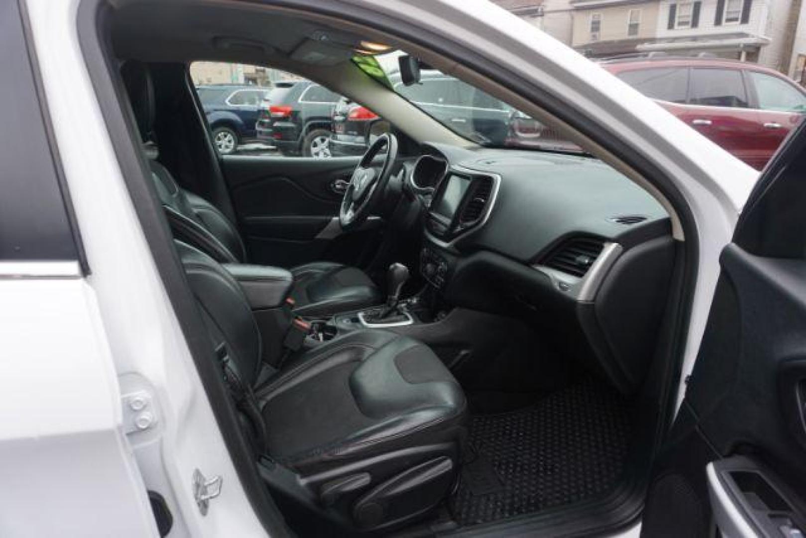 2018 Bright White Clear Coat /Black, leather/cloth Jeep Cherokee Latitude Plus 4WD (1C4PJMLX3JD) with an 3.2L V6 DOHC 24V engine, 9-Speed Automatic transmission, located at 312 Centre Ave, Schuylkill Haven, PA, 17972, (570) 593-5278, 40.638130, -76.177383 - Heated front seats, luggage rack, navigation, rear parking sensors, remote engine starter - Photo#53