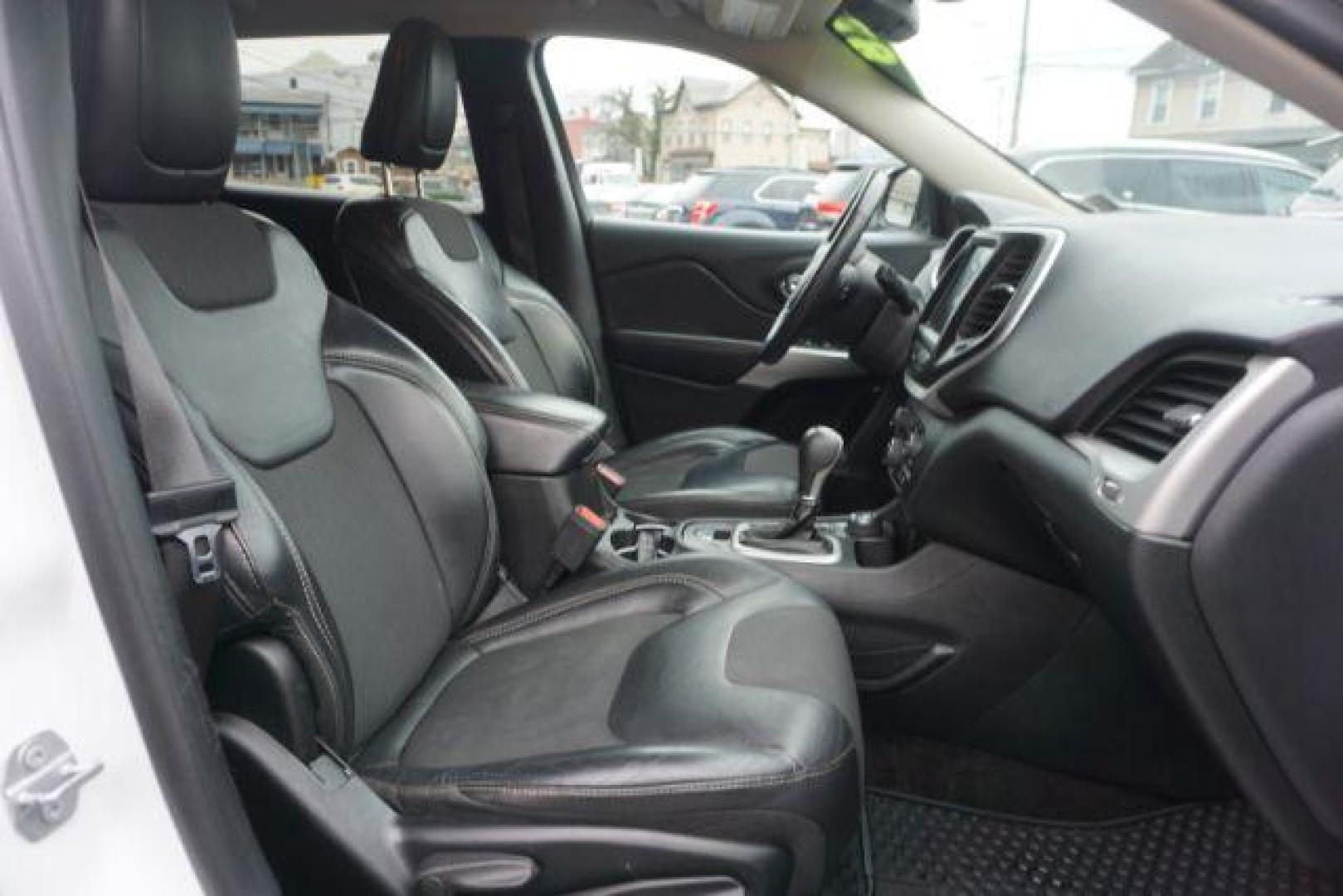 2018 Bright White Clear Coat /Black, leather/cloth Jeep Cherokee Latitude Plus 4WD (1C4PJMLX3JD) with an 3.2L V6 DOHC 24V engine, 9-Speed Automatic transmission, located at 312 Centre Ave, Schuylkill Haven, PA, 17972, (570) 593-5278, 40.638130, -76.177383 - Heated front seats, luggage rack, navigation, rear parking sensors, remote engine starter - Photo#54