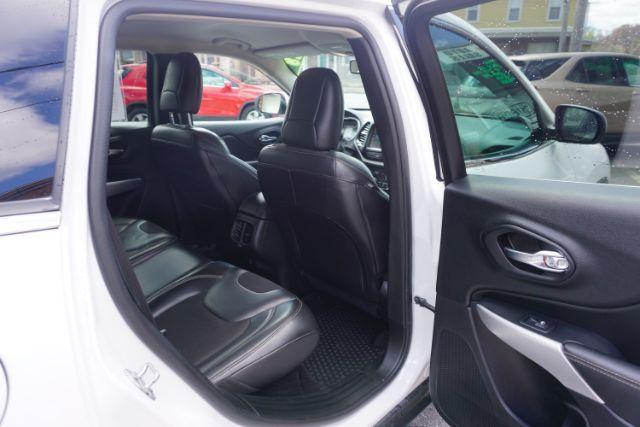 2018 Bright White Clear Coat /Black, leather/cloth Jeep Cherokee Latitude Plus 4WD (1C4PJMLX3JD) with an 3.2L V6 DOHC 24V engine, 9-Speed Automatic transmission, located at 312 Centre Ave, Schuylkill Haven, PA, 17972, (570) 593-5278, 40.638130, -76.177383 - Heated front seats, luggage rack, navigation, rear parking sensors, remote engine starter - Photo#44