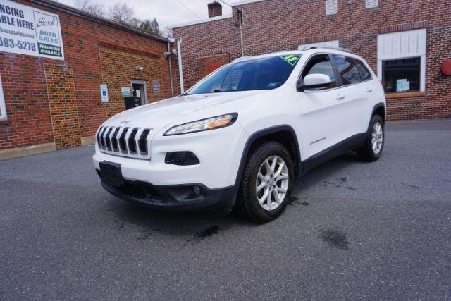 2018 Bright White Clear Coat /Black, leather/cloth Jeep Cherokee Latitude Plus 4WD (1C4PJMLX3JD) with an 3.2L V6 DOHC 24V engine, 9-Speed Automatic transmission, located at 312 Centre Ave, Schuylkill Haven, PA, 17972, (570) 593-5278, 40.638130, -76.177383 - Heated front seats, luggage rack, navigation, rear parking sensors, remote engine starter - Photo#2