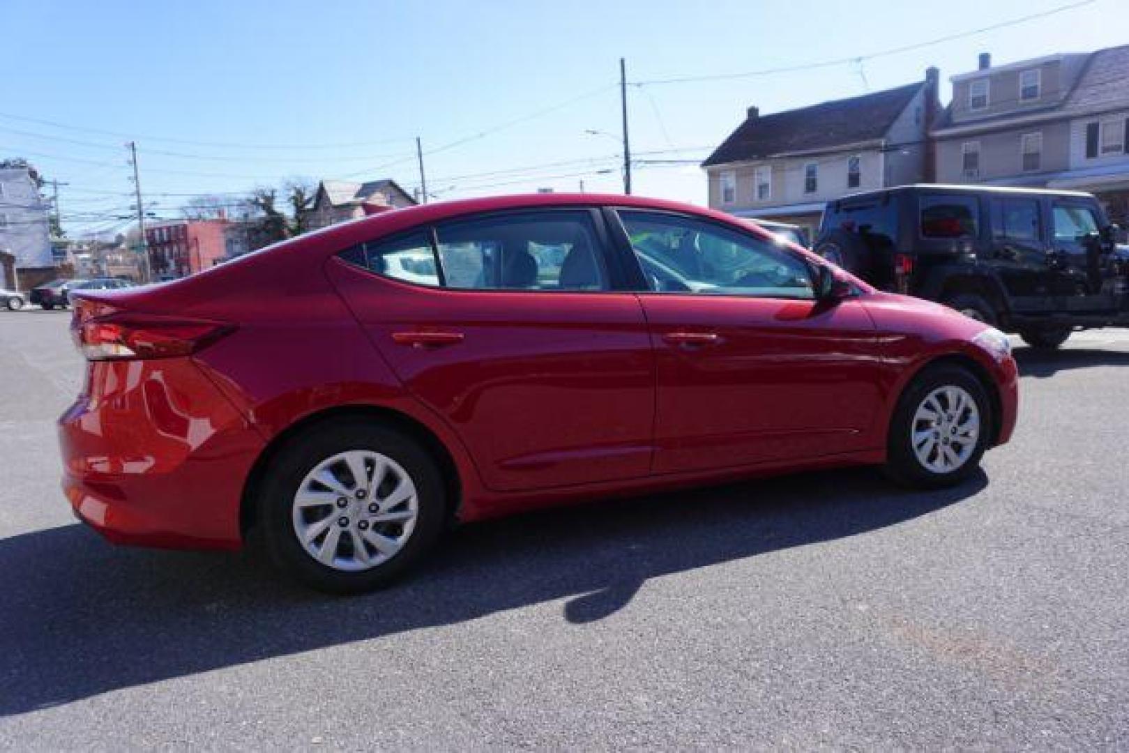 2017 red /beige hyundai Elantra SE SE (KMHD74LF6HU) with an 2.0 engine, auto transmission, located at 312 Centre Ave, Schuylkill Haven, PA, 17972, (570) 593-5278, 40.638130, -76.177383 - aluminum/alloy wheels - Photo#9