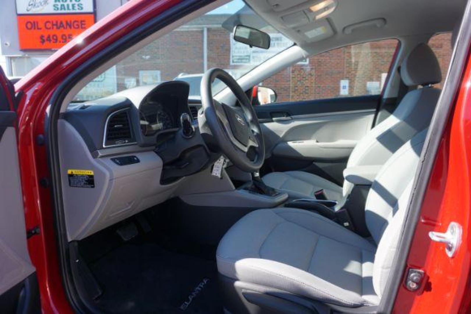 2017 red /beige hyundai Elantra SE SE (KMHD74LF6HU) with an 2.0 engine, auto transmission, located at 312 Centre Ave, Schuylkill Haven, PA, 17972, (570) 593-5278, 40.638130, -76.177383 - aluminum/alloy wheels - Photo#21