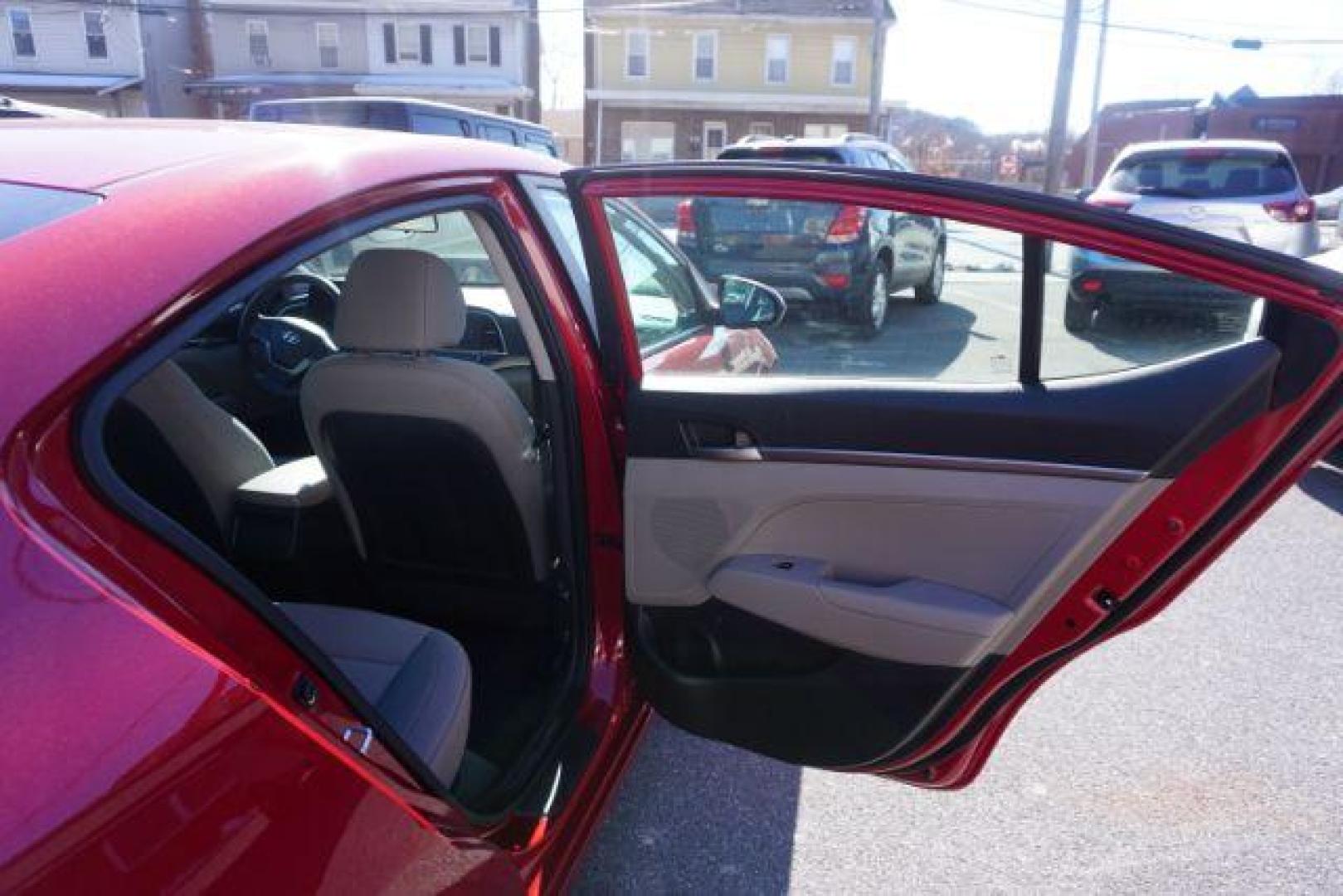 2017 red /beige hyundai Elantra SE SE (KMHD74LF6HU) with an 2.0 engine, auto transmission, located at 312 Centre Ave, Schuylkill Haven, PA, 17972, (570) 593-5278, 40.638130, -76.177383 - aluminum/alloy wheels - Photo#42