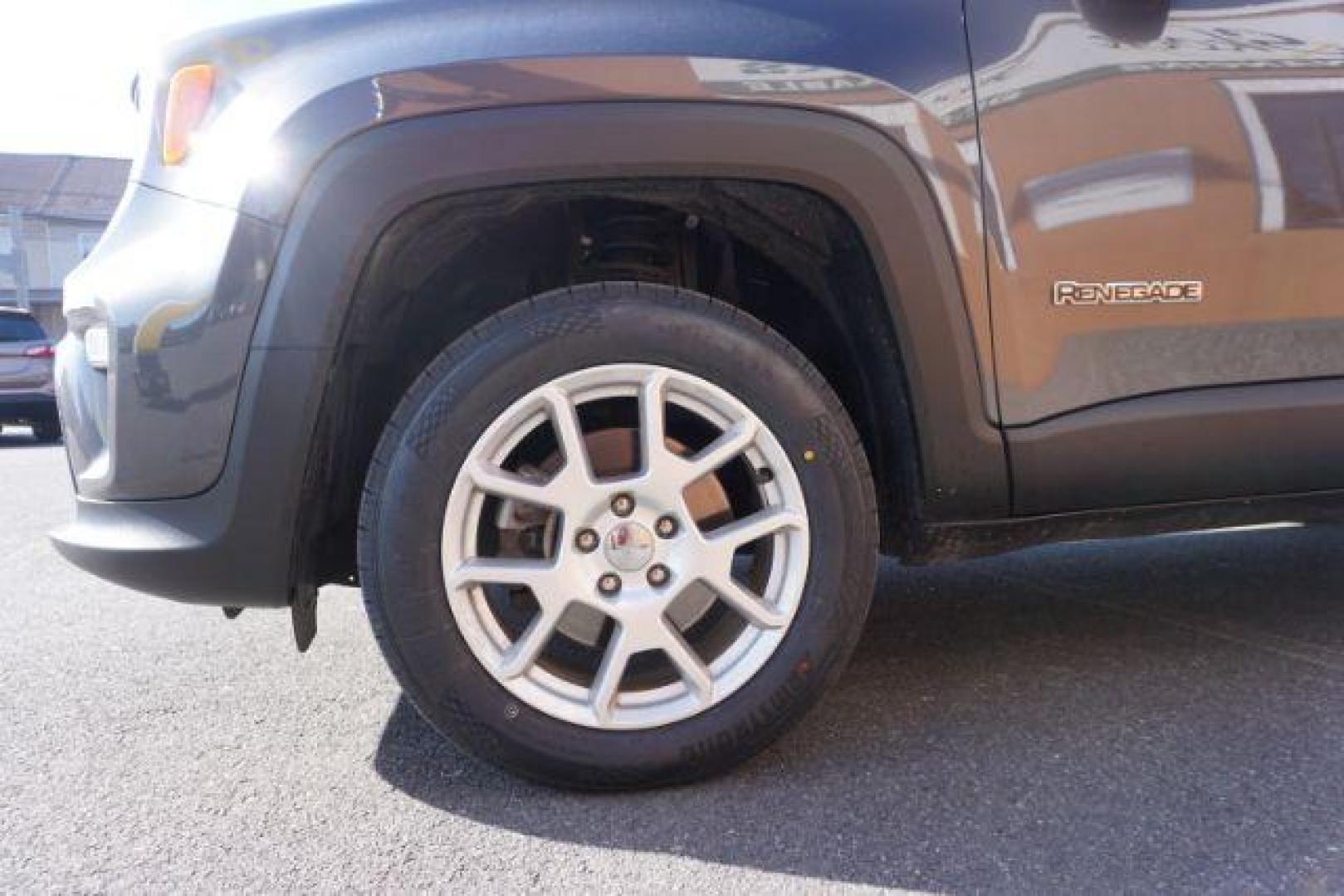 2019 Granite Crystal Metallic Clearcoat /Black Jeep Renegade Latitude 4x4 (ZACNJBBB3KP) with an 1.3L I-4 gasoline direct injection engine, located at 312 Centre Ave, Schuylkill Haven, PA, 17972, (570) 593-5278, 40.638130, -76.177383 - blind spot monitor, collision avoidance, HID headlamps, heated front seats, lane departure warning, luggage rack, navigation, passive keyless entry, power removeable open air sunroof, remote engine starter. - Photo#4