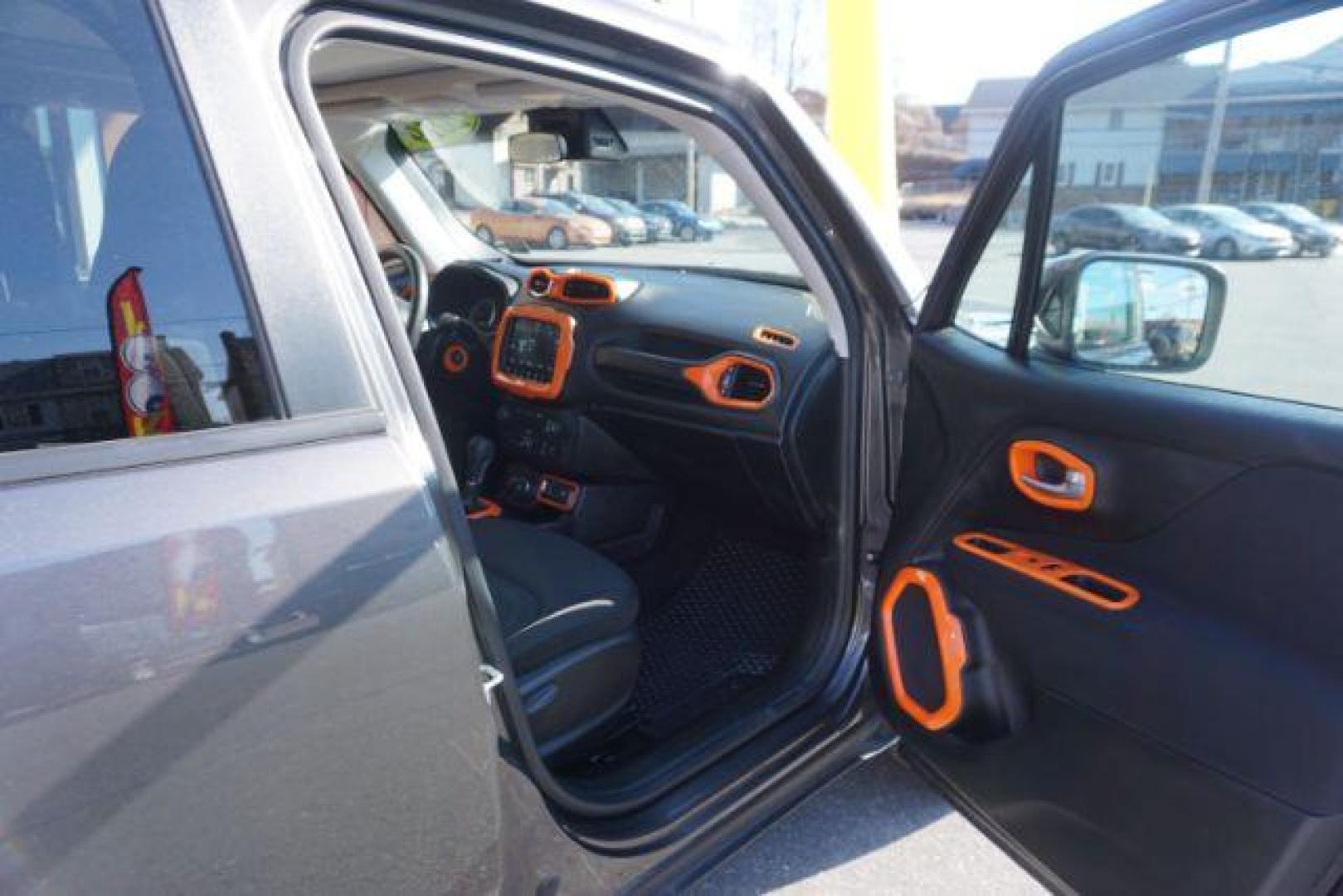 2019 Granite Crystal Metallic Clearcoat /Black Jeep Renegade Latitude 4x4 (ZACNJBBB3KP) with an 1.3L I-4 gasoline direct injection engine, located at 312 Centre Ave, Schuylkill Haven, PA, 17972, (570) 593-5278, 40.638130, -76.177383 - blind spot monitor, collision avoidance, HID headlamps, heated front seats, lane departure warning, luggage rack, navigation, passive keyless entry, power removeable open air sunroof, remote engine starter. - Photo#46