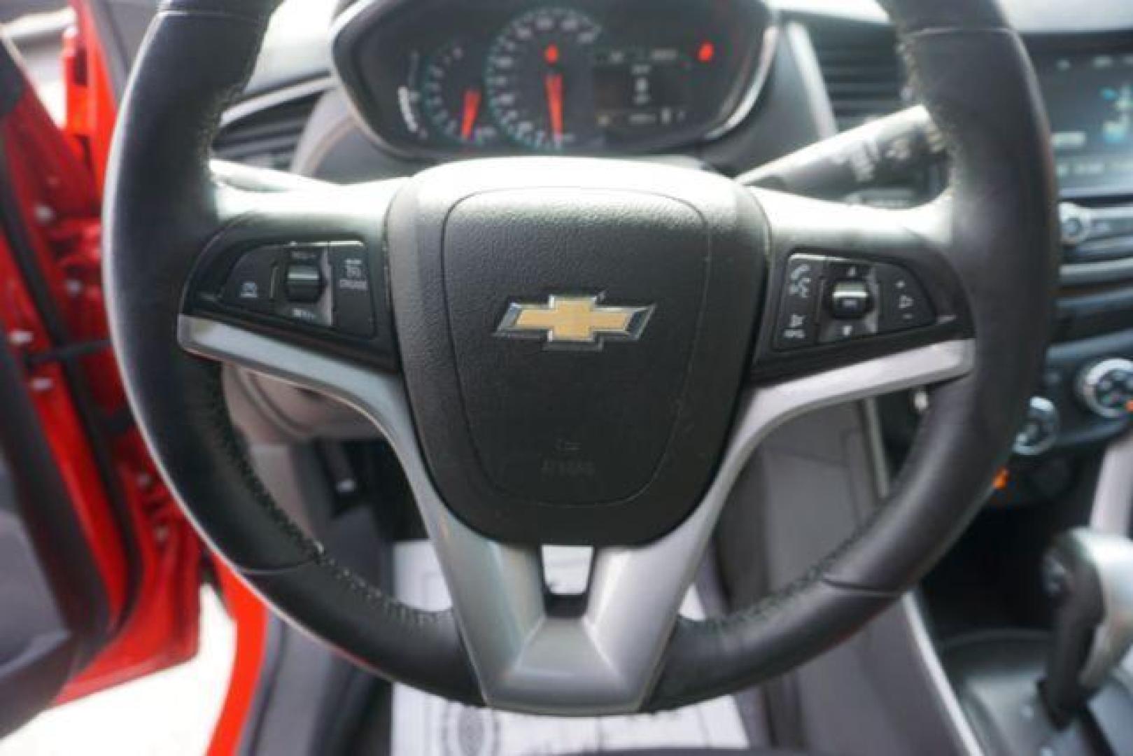 2017 Red Hot /Jet Black Chevrolet Trax LT (3GNCJPSBXHL) with an Ecotec 1.4L I-4 DOHC engine, located at 312 Centre Ave, Schuylkill Haven, PA, 17972, (570) 593-5278, 40.638130, -76.177383 - blind spot monitor, luggage rack, power sunroof, rear parking sensors - Photo#25