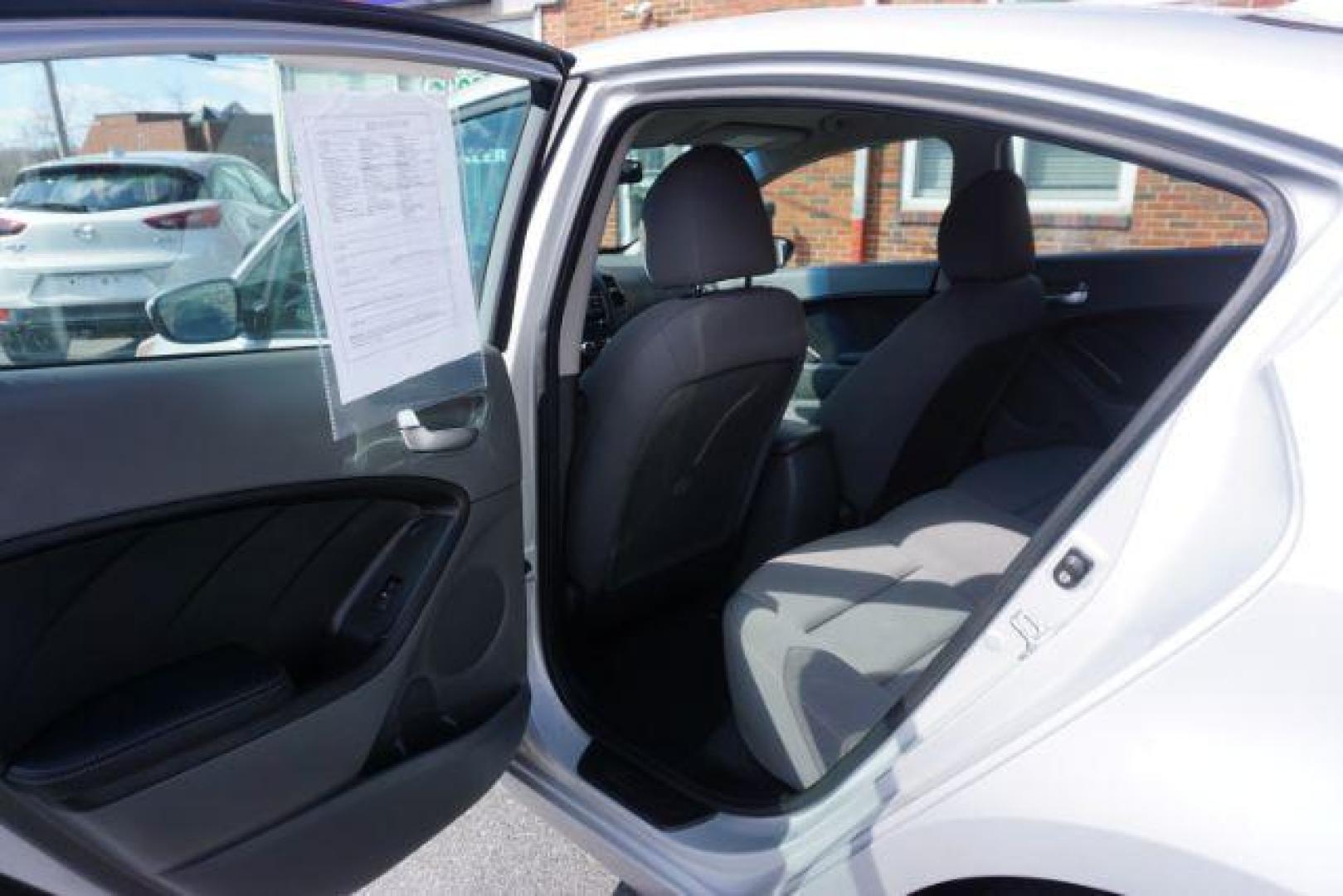 2017 Silky Silver /Gray Kia Forte LX (3KPFK4A74HE) with an 2L I-4 DOHC engine, located at 312 Centre Ave, Schuylkill Haven, PA, 17972, (570) 593-5278, 40.638130, -76.177383 - aluminum/alloy wheels - Photo#34