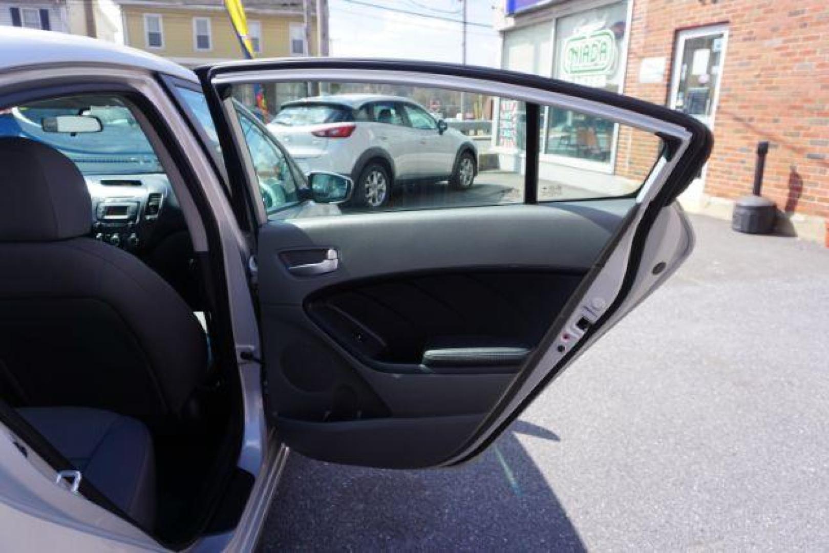 2017 Silky Silver /Gray Kia Forte LX (3KPFK4A74HE) with an 2L I-4 DOHC engine, located at 312 Centre Ave, Schuylkill Haven, PA, 17972, (570) 593-5278, 40.638130, -76.177383 - aluminum/alloy wheels - Photo#44
