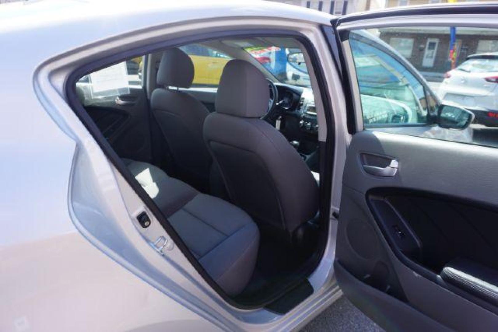 2017 Silky Silver /Gray Kia Forte LX (3KPFK4A74HE) with an 2L I-4 DOHC engine, located at 312 Centre Ave, Schuylkill Haven, PA, 17972, (570) 593-5278, 40.638130, -76.177383 - aluminum/alloy wheels - Photo#45