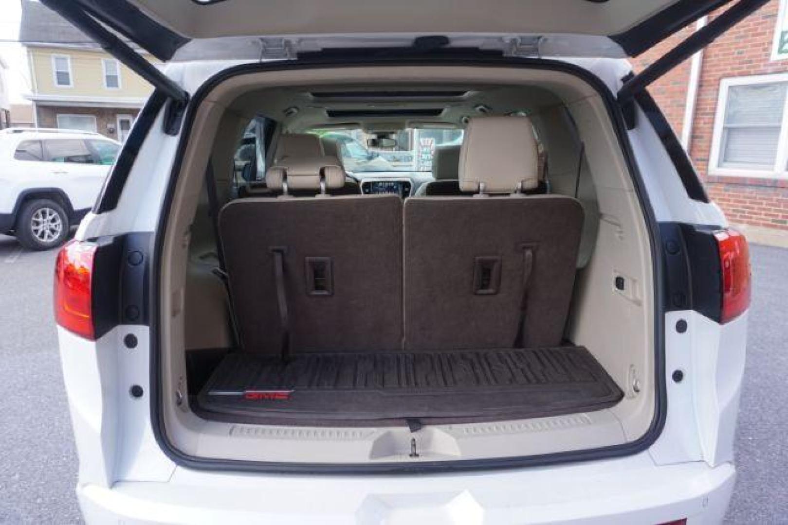 2018 White Frost Tricoat /Jet Black GMC Acadia Denali (1GKKNXLS0JZ) with an 3.6L V-6 gasoline direct injection engine, located at 312 Centre Ave, Schuylkill Haven, PA, 17972, (570) 593-5278, 40.638130, -76.177383 - Adaptive cruise control, luggage rack, blind spot monitor, navigation, power sunroof, rear parking sensors, universal garage door opener - Photo#40