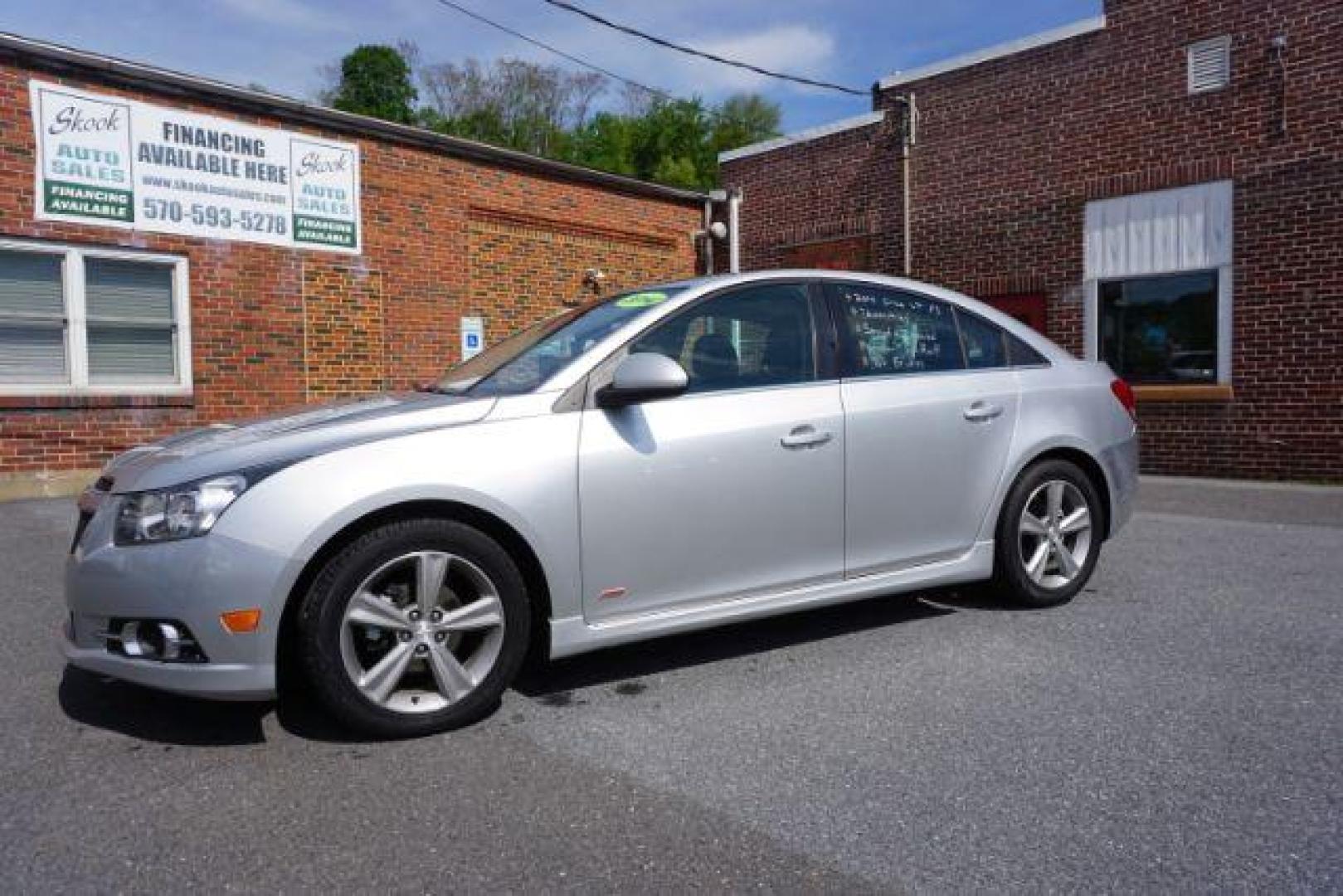 2014 Champagne Silver Metallic /Jet Black Chevrolet Cruze 2LT Auto (1G1PE5SB2E7) with an 1.4L L4 DOHC 16V TURBO engine, 6-Speed Automatic transmission, located at 312 Centre Ave, Schuylkill Haven, PA, 17972, (570) 593-5278, 40.638130, -76.177383 - Photo#1