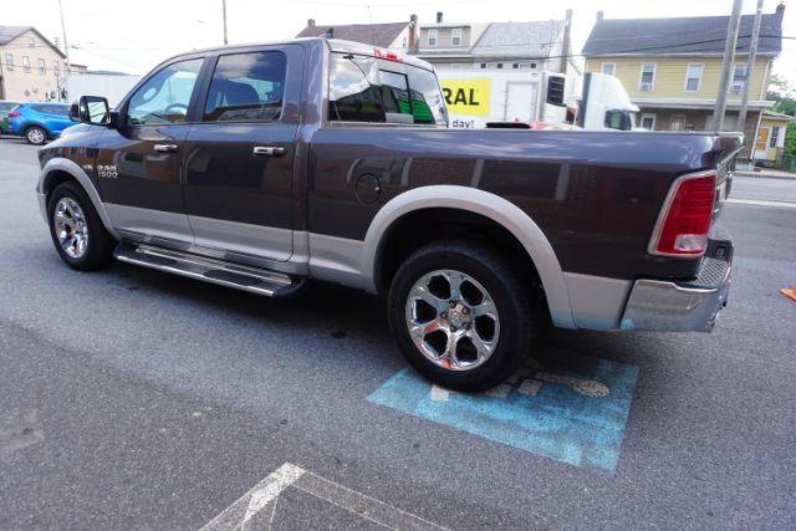 2015 Ram 1500 Laramie (1C6RR7VT0FS) with an HEMI 5.7L V-8 variable valve control engine, located at 312 Centre Ave, Schuylkill Haven, PA, 17972, (570) 593-5278, 40.638130, -76.177383 - back up camera, bluetooth connection, cooled front seats, heated front seats, locking/limited slip differential, navigation system, passive keyless entry, power driver's seat, rear parking sensors, remote engine starter, towing pkg - Photo#1