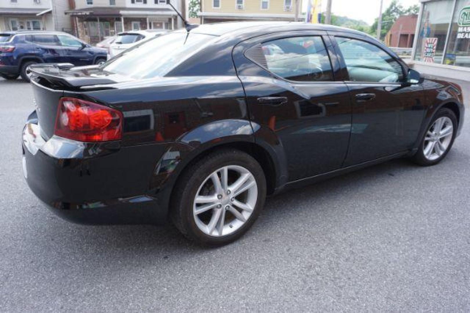 2013 Black Clearcoat Dodge Avenger SE V6 (1C3CDZAGXDN) with an Pentastar 3.6L V-6 DOHC engine, located at 312 Centre Ave, Schuylkill Haven, PA, 17972, (570) 593-5278, 40.638130, -76.177383 - Photo#0