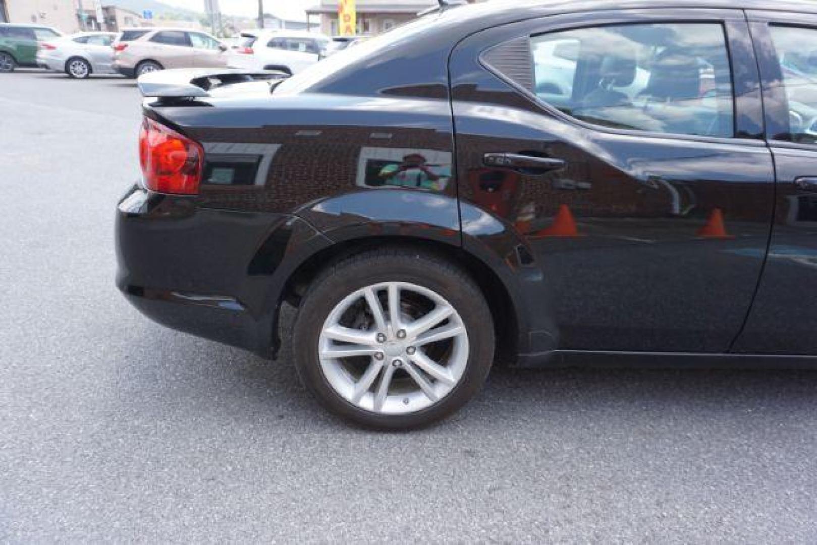 2013 Black Clearcoat Dodge Avenger SE V6 (1C3CDZAGXDN) with an Pentastar 3.6L V-6 DOHC engine, located at 312 Centre Ave, Schuylkill Haven, PA, 17972, (570) 593-5278, 40.638130, -76.177383 - Photo#1