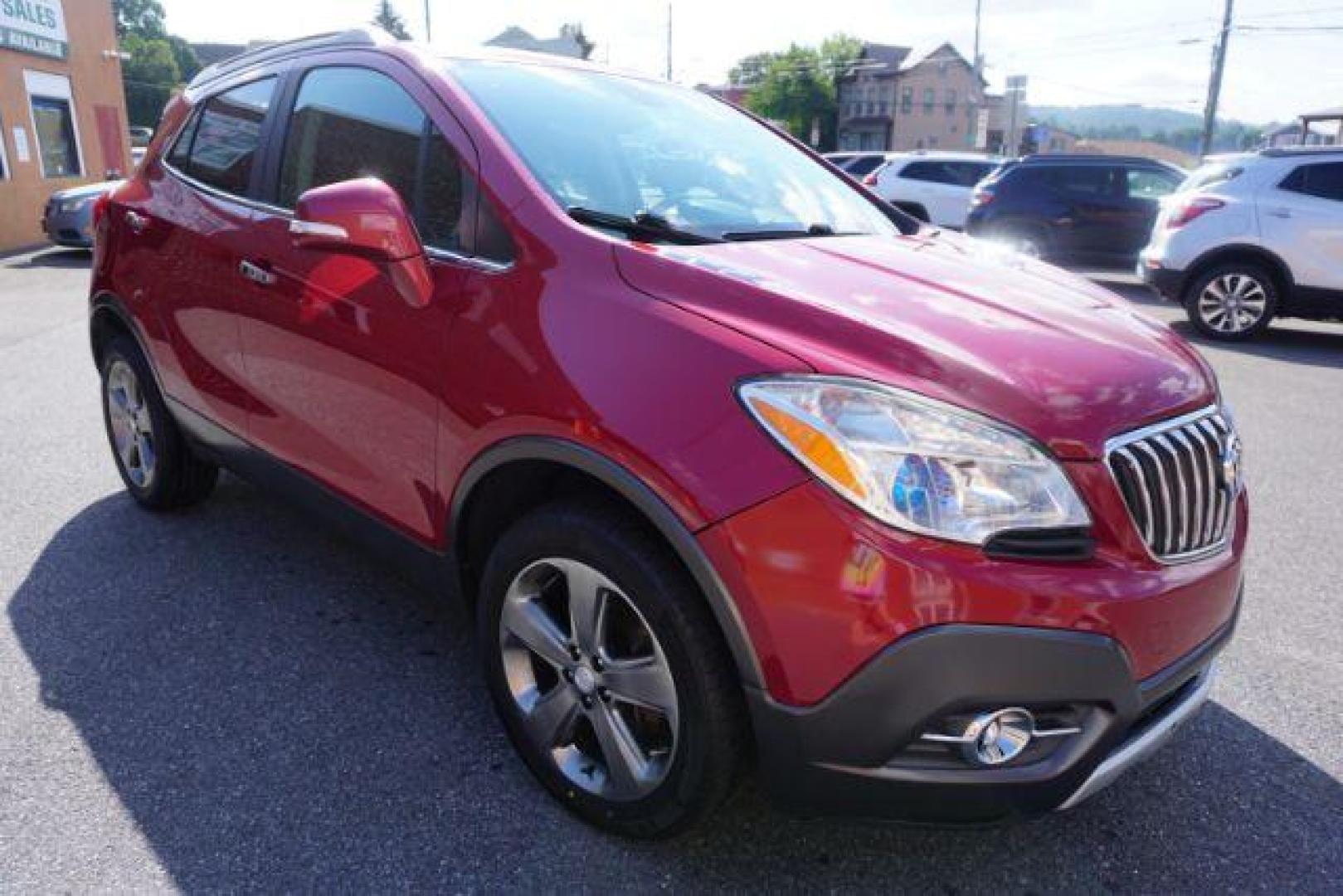 2014 Ruby Red Metallic Buick Encore Convenience AWD (KL4CJFSB5EB) with an 1.4L L4 DOHC 16V TUR engine, 6-Speed Automatic transmission, located at 312 Centre Ave, Schuylkill Haven, PA, 17972, (570) 593-5278, 40.638130, -76.177383 - Photo#3