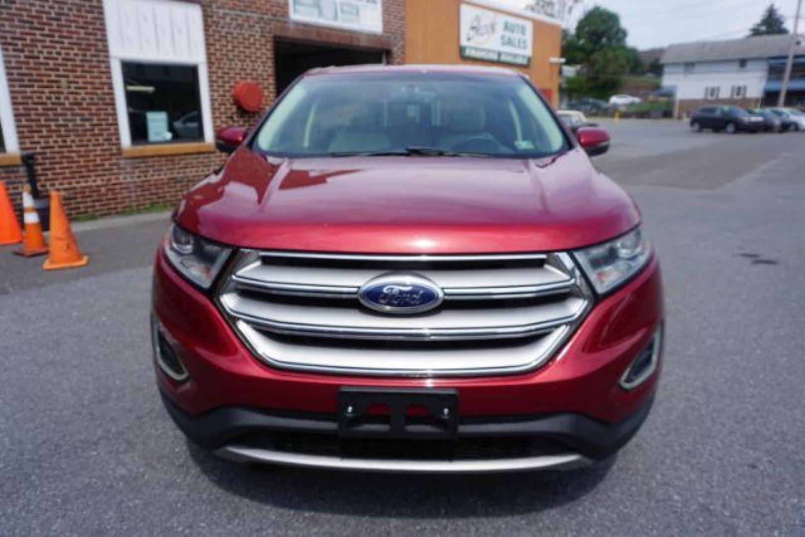 2016 Ruby Red Metallic Tinted Clearcoat Ford Edge SEL (2FMPK4J91GB) , located at 312 Centre Ave, Schuylkill Haven, PA, 17972, (570) 593-5278, 40.638130, -76.177383 - Photo#0