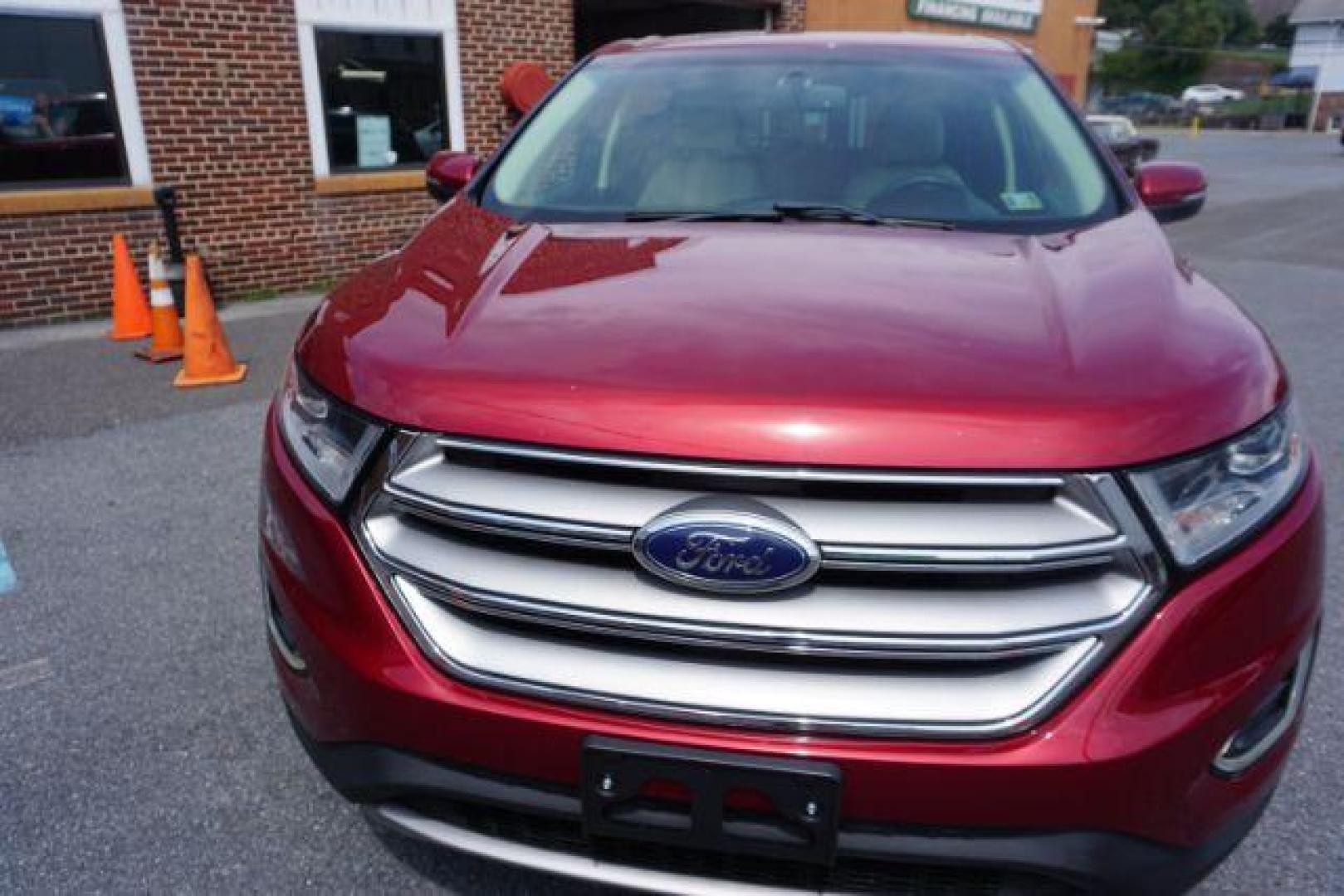 2016 Ruby Red Metallic Tinted Clearcoat Ford Edge SEL (2FMPK4J91GB) , located at 312 Centre Ave, Schuylkill Haven, PA, 17972, (570) 593-5278, 40.638130, -76.177383 - Photo#12