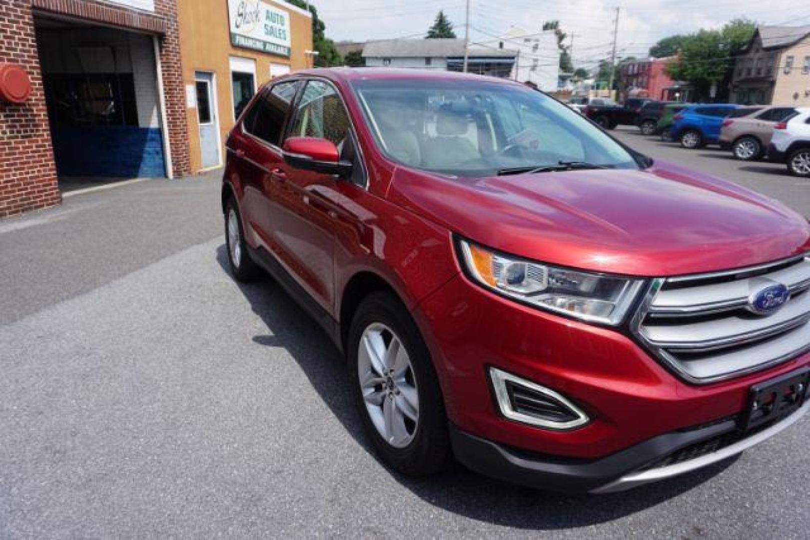 2016 Ruby Red Metallic Tinted Clearcoat Ford Edge SEL (2FMPK4J91GB) , located at 312 Centre Ave, Schuylkill Haven, PA, 17972, (570) 593-5278, 40.638130, -76.177383 - Photo#37