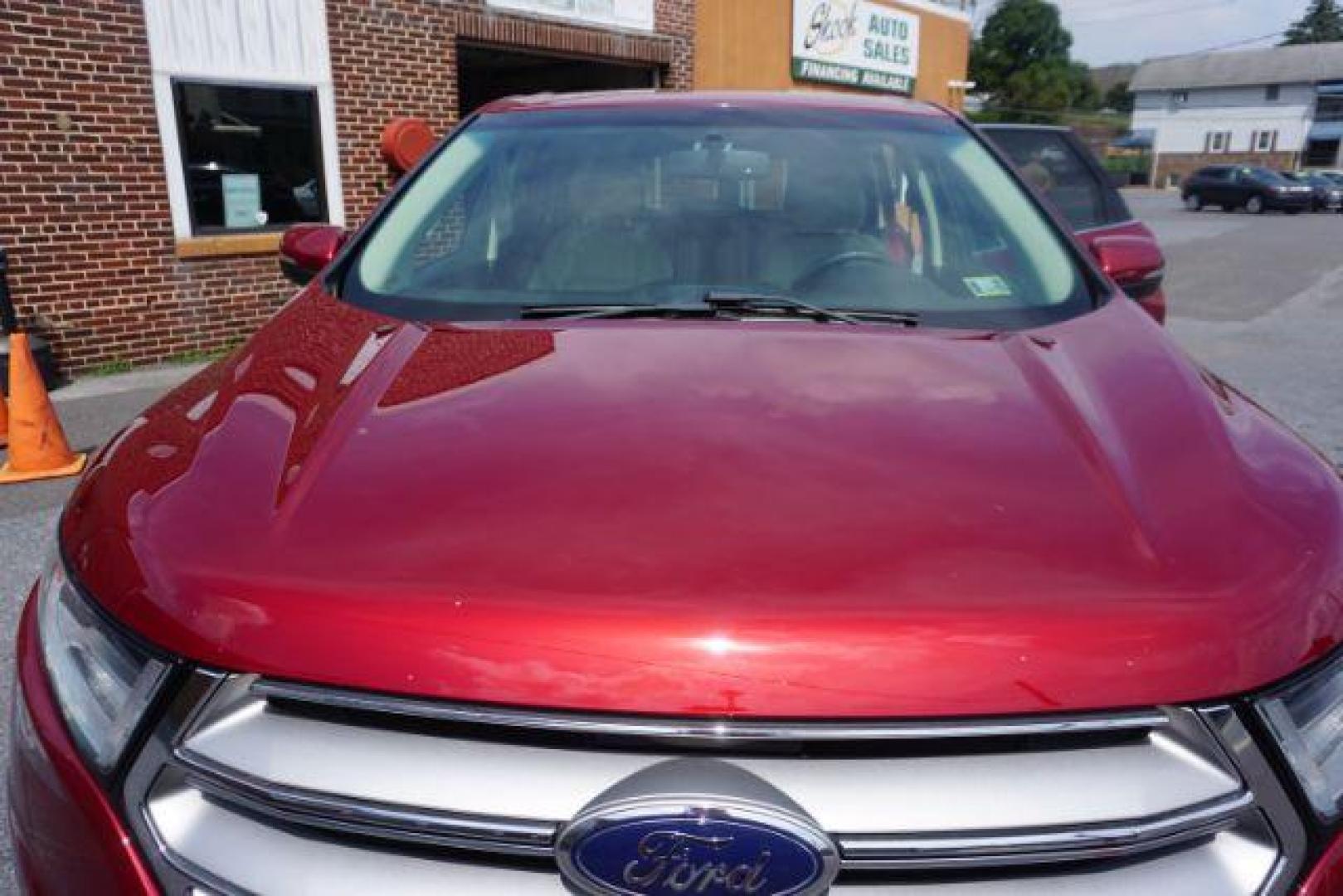 2016 Ruby Red Metallic Tinted Clearcoat Ford Edge SEL (2FMPK4J91GB) , located at 312 Centre Ave, Schuylkill Haven, PA, 17972, (570) 593-5278, 40.638130, -76.177383 - Photo#38