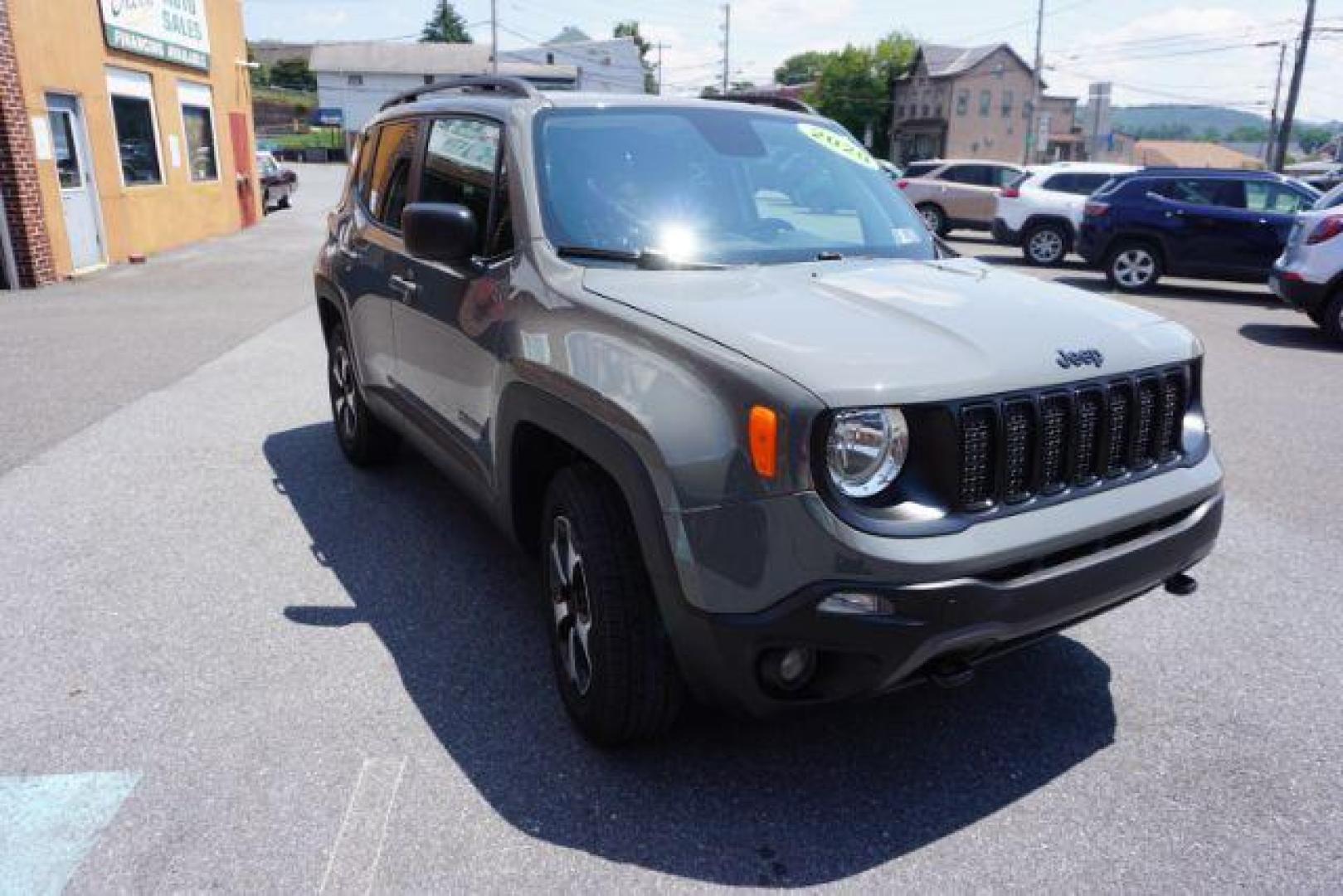 2020 Sting-Gray Clearcoat /Sandstorm/Black Jeep Renegade North Edition 4X4 (ZACNJBAB3LP) with an Tigershark MultiAir 2.4L I-4 variable valve contro engine, located at 312 Centre Ave, Schuylkill Haven, PA, 17972, (570) 593-5278, 40.638130, -76.177383 - Photo#0