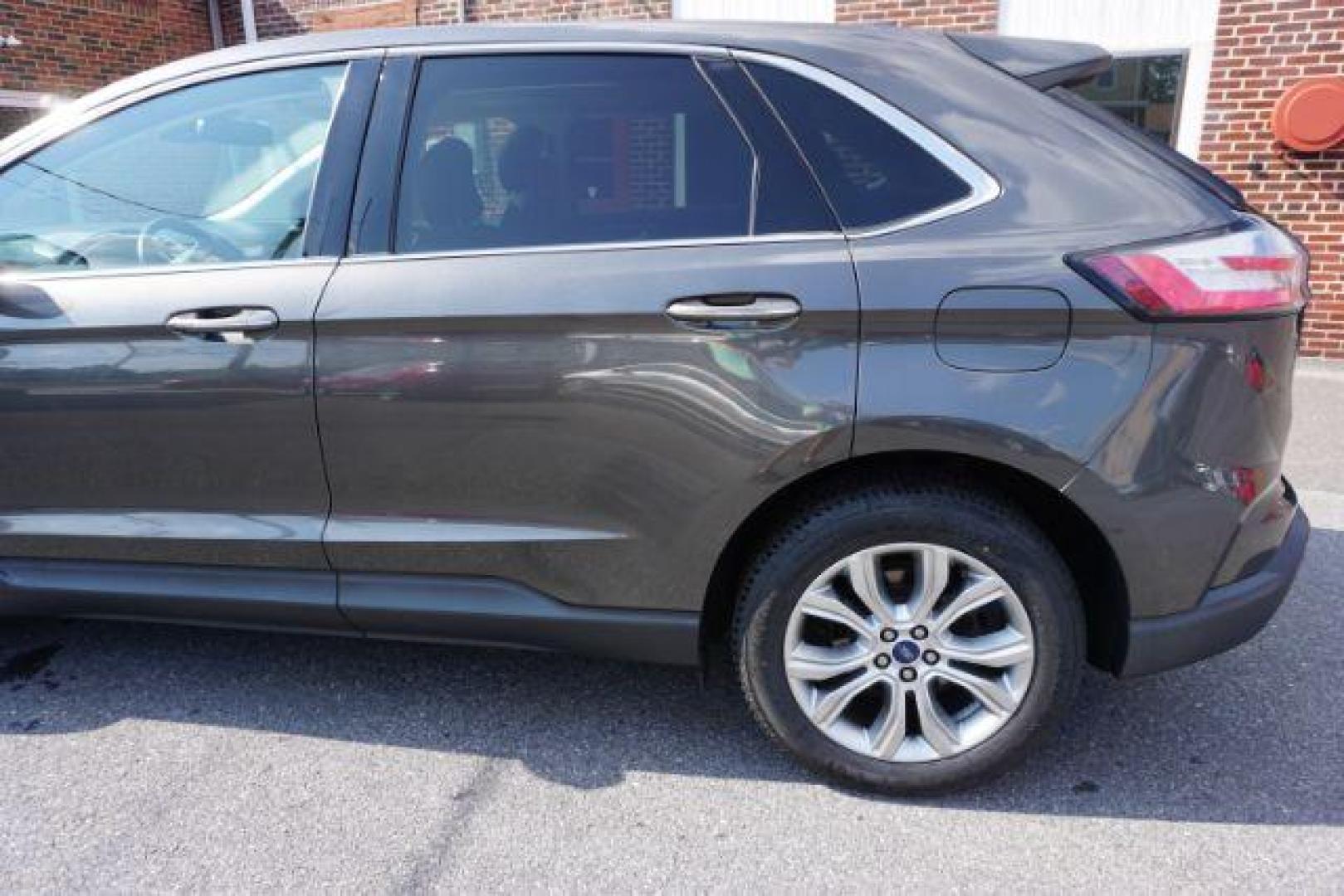 2019 Stone Gray Metallic Ford Edge Titanium (2FMPK4K92KB) with an EcoBoost 2L I-4 gasoline direct injection engine, located at 312 Centre Ave, Schuylkill Haven, PA, 17972, (570) 593-5278, 40.638130, -76.177383 - Photo#1