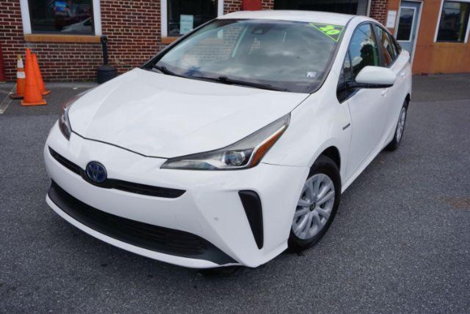 2020 Super White /Black Toyota Prius LE (JTDKARFU8L3) with an 1.8L I-4 DOHC engine, located at 312 Centre Ave, Schuylkill Haven, PA, 17972, (570) 593-5278, 40.638130, -76.177383 - Photo#8